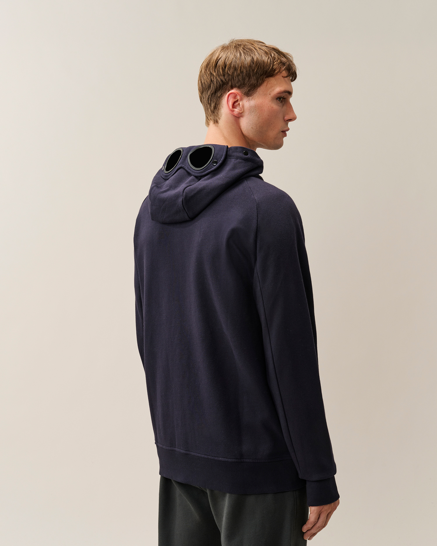 Blue Diagonal Raised Fleece Goggle Zip Sweatshirt | CPC FR Online