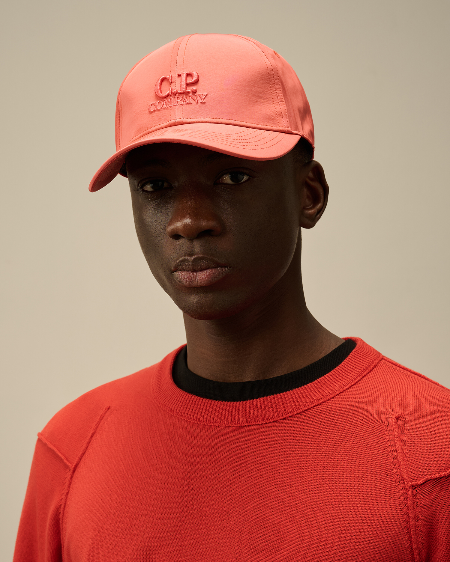 Baseball Hat Red Cp Company Hat CP COMPANY CHROME NECK FLAP CAP
