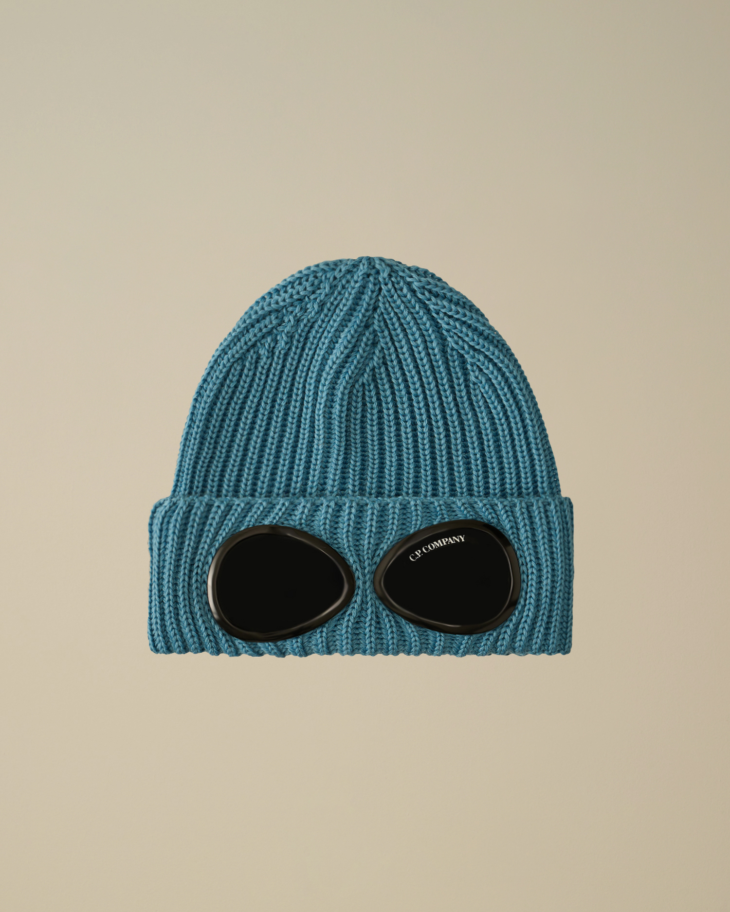 Light-blue Extrafine Merino Wool Goggle Beanie | CPC USCA Online Store