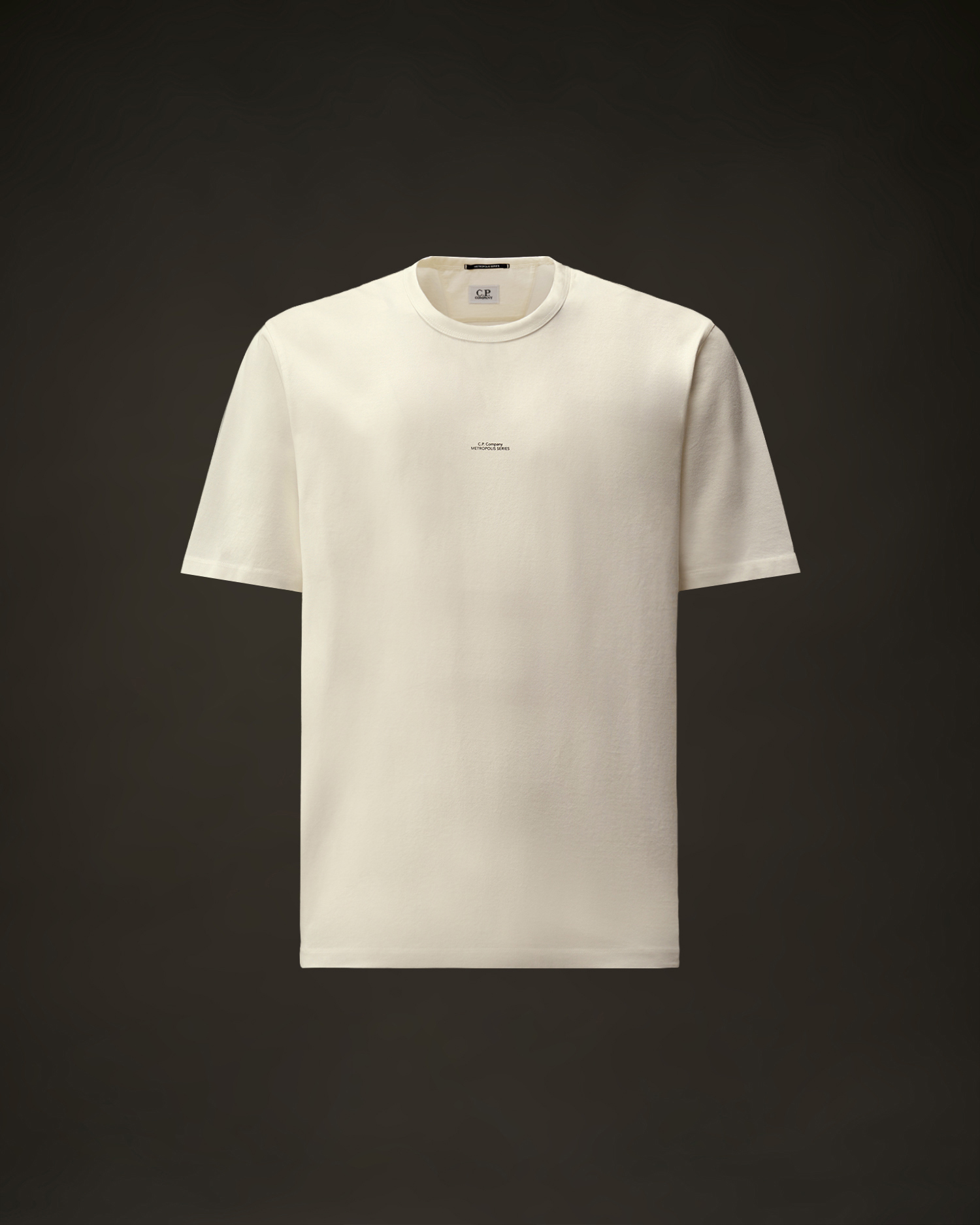 White Metropolis Series Mercerized Jersey Short Sleeve Chest Logo 