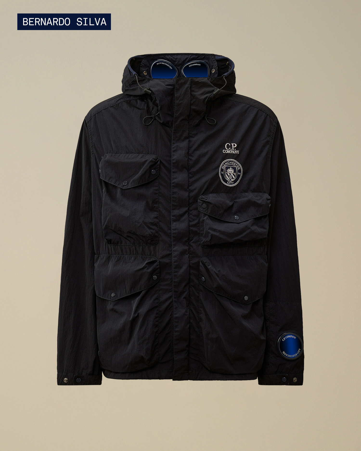Goggle Jacket designed for Manchester City Men’s First Team Bernardo