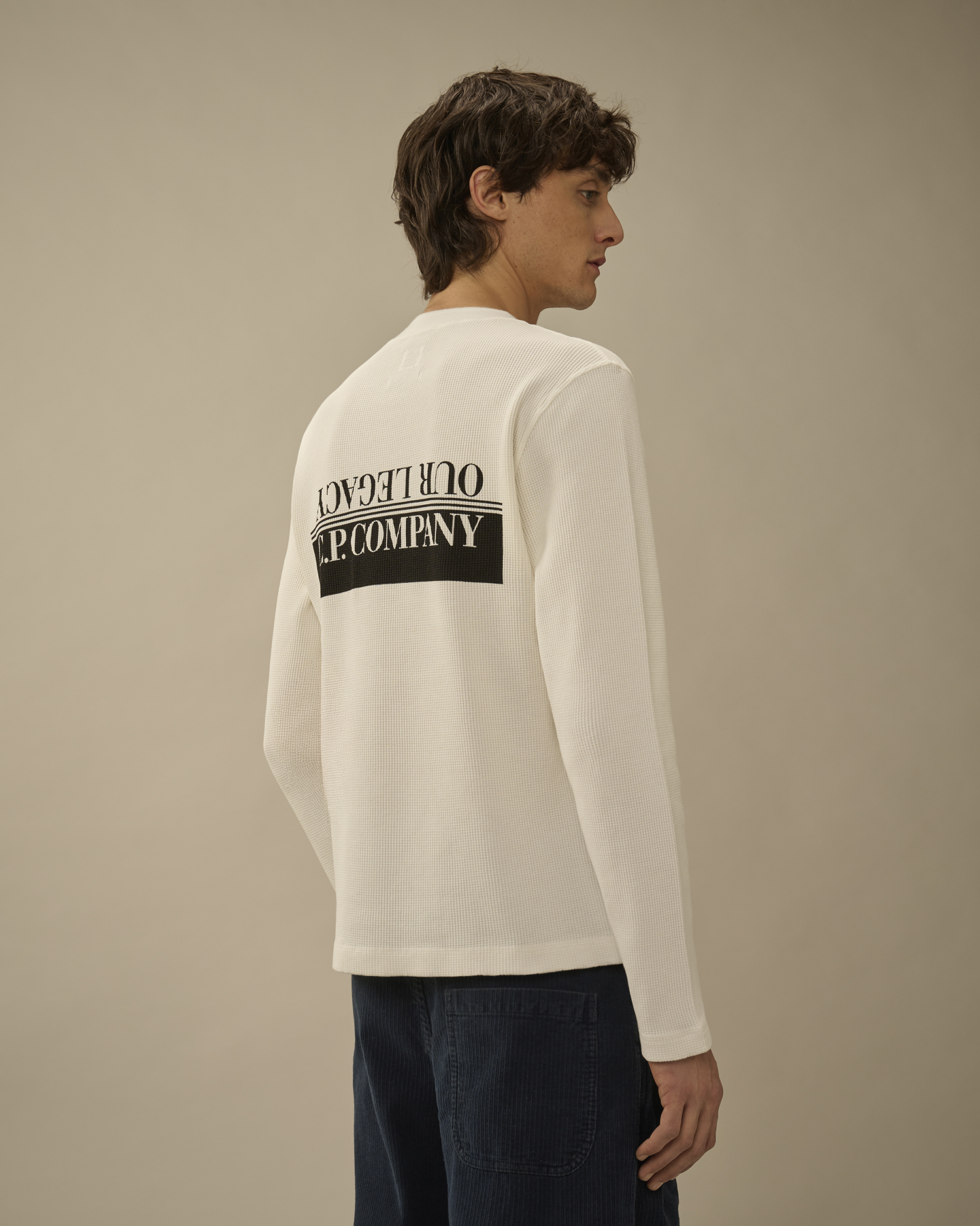White Our Legacy WORK SHOP x C.P. Company Heavy Waffle Long Sleeve 