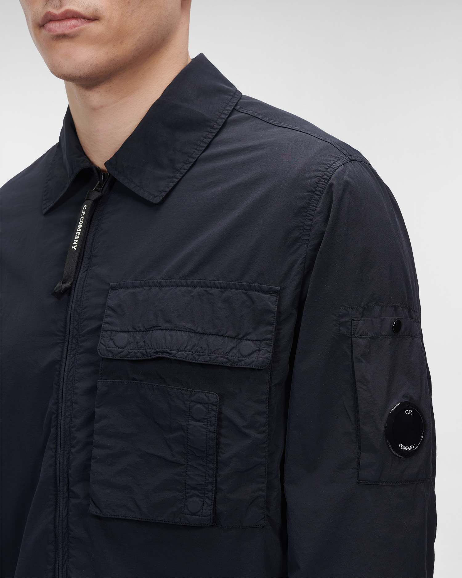 Flatt Nylon Zipped Overshirt | C.P. Company Online Store