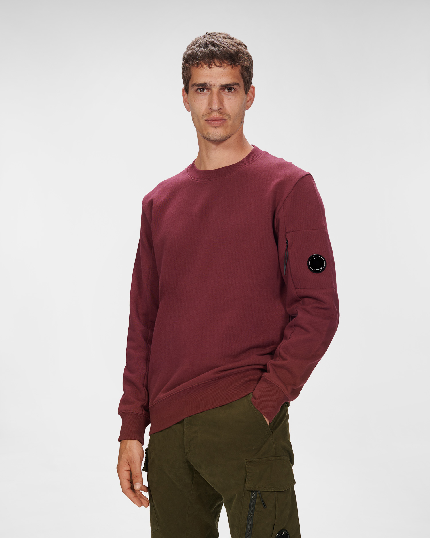 Diagonal Raised Fleece Sweatshirt | C.P 