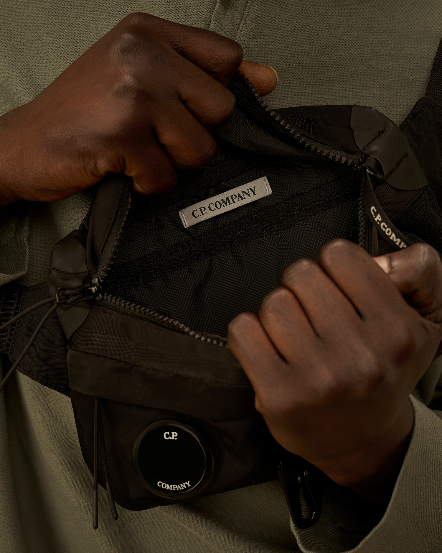 Black Nylon B Lens Waistbag | CPC JP Online Store
