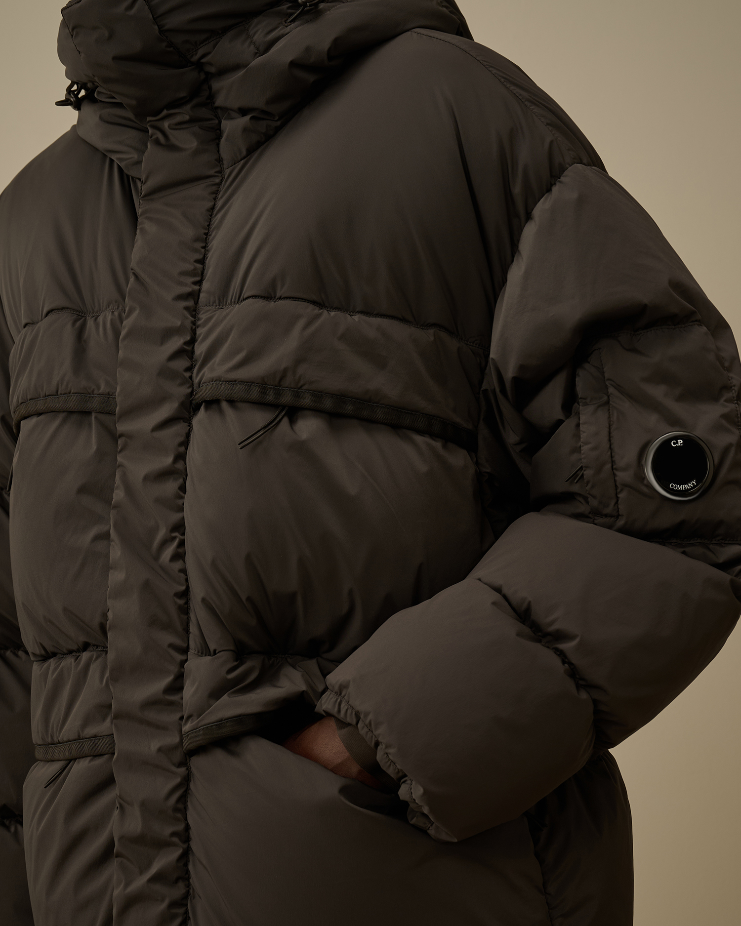 Nycra-R Long Hooded Down Jacket | C.P. Company United