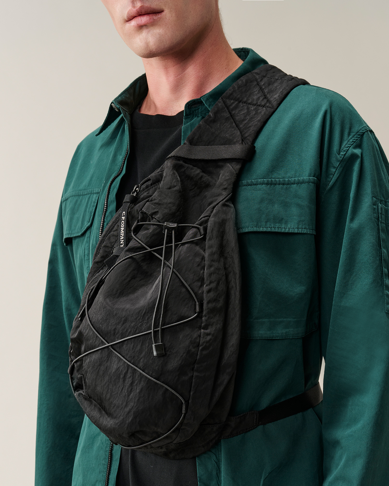 Black Nylon B Lens Crossbody Rucksack | CPC JP Online Store