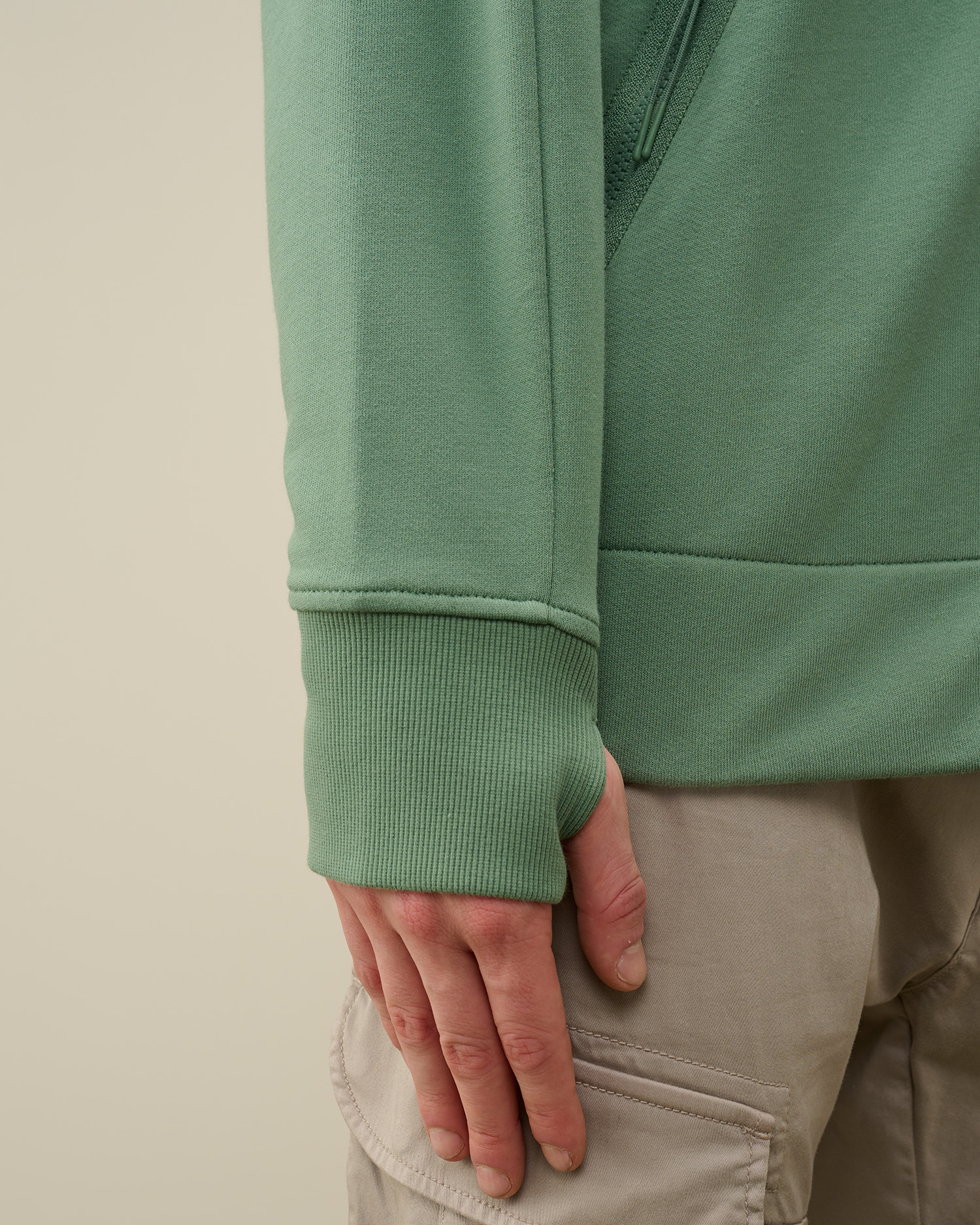 Diagonal Raised Fleece Goggle Zipped Hoodie | CPC ROW Online Store