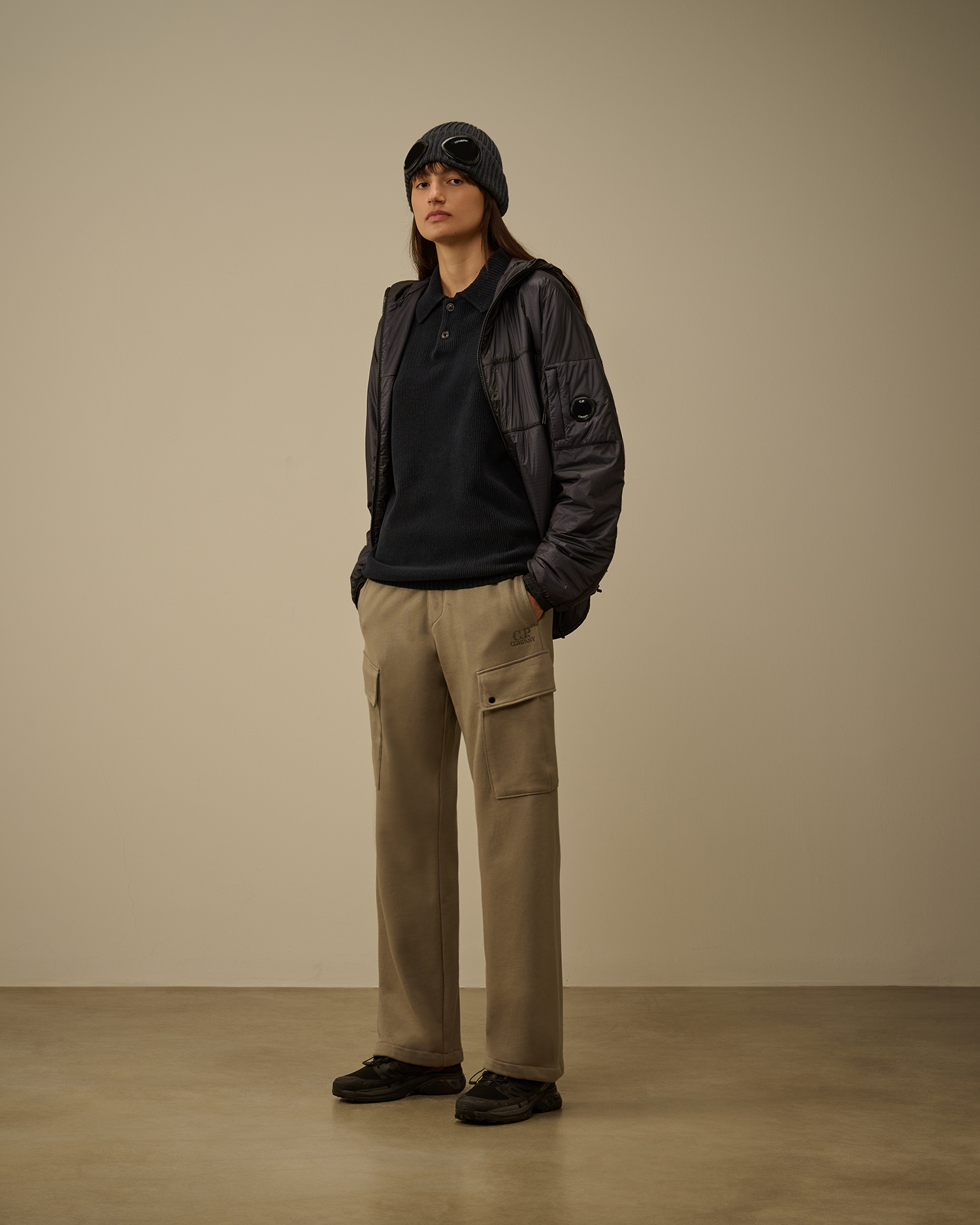 C.P. COMPANY シェニールポロネックニットM Cotton Chenille Polo Sweater | C.P. Company Japan Online Store