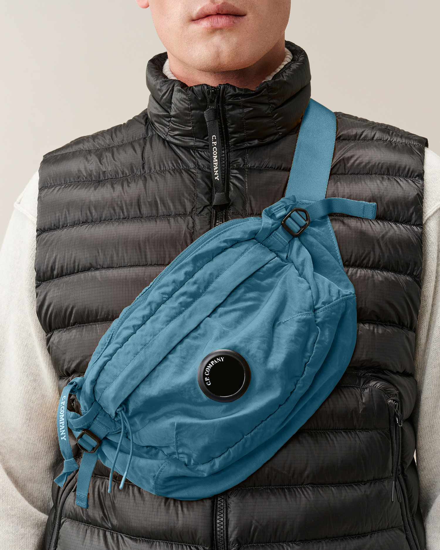 Blue Nylon B Lens Waist Bag | CPC JP Online Store