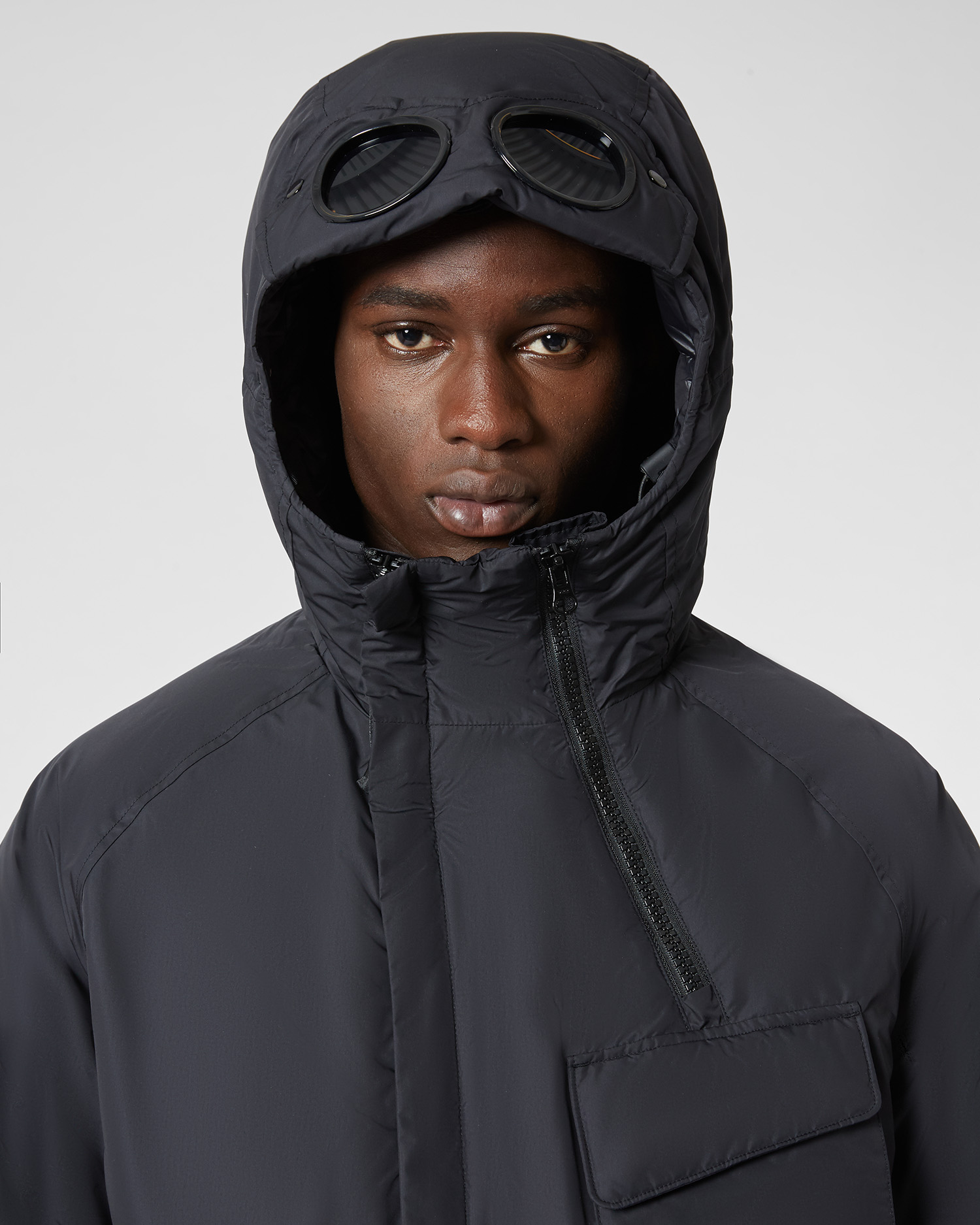 cp company micro lens hooded sweatshirt