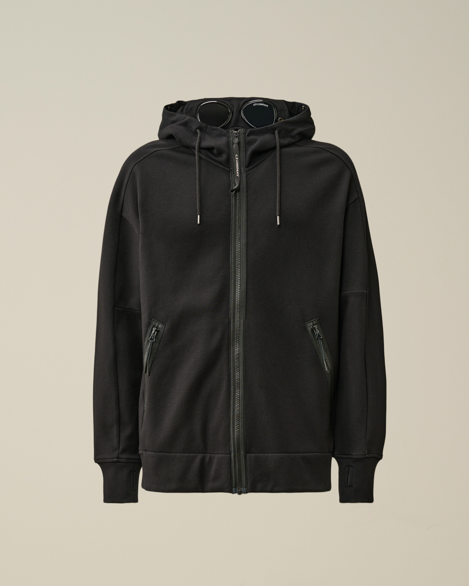 Diagonal Raised Fleece Goggle Zipped Hoodie CPC FR Online Store