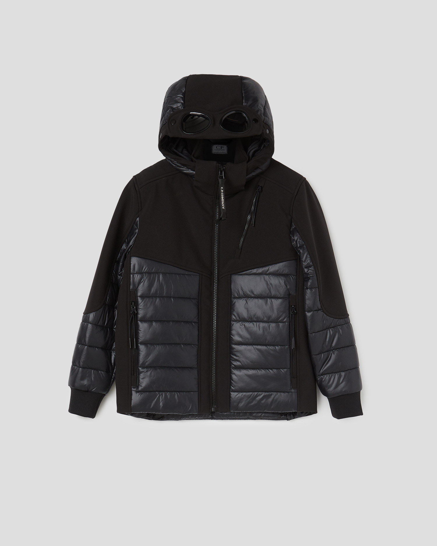 C.P. Shell Mixed Padded Goggle Jacket | C.P. Company Online Store