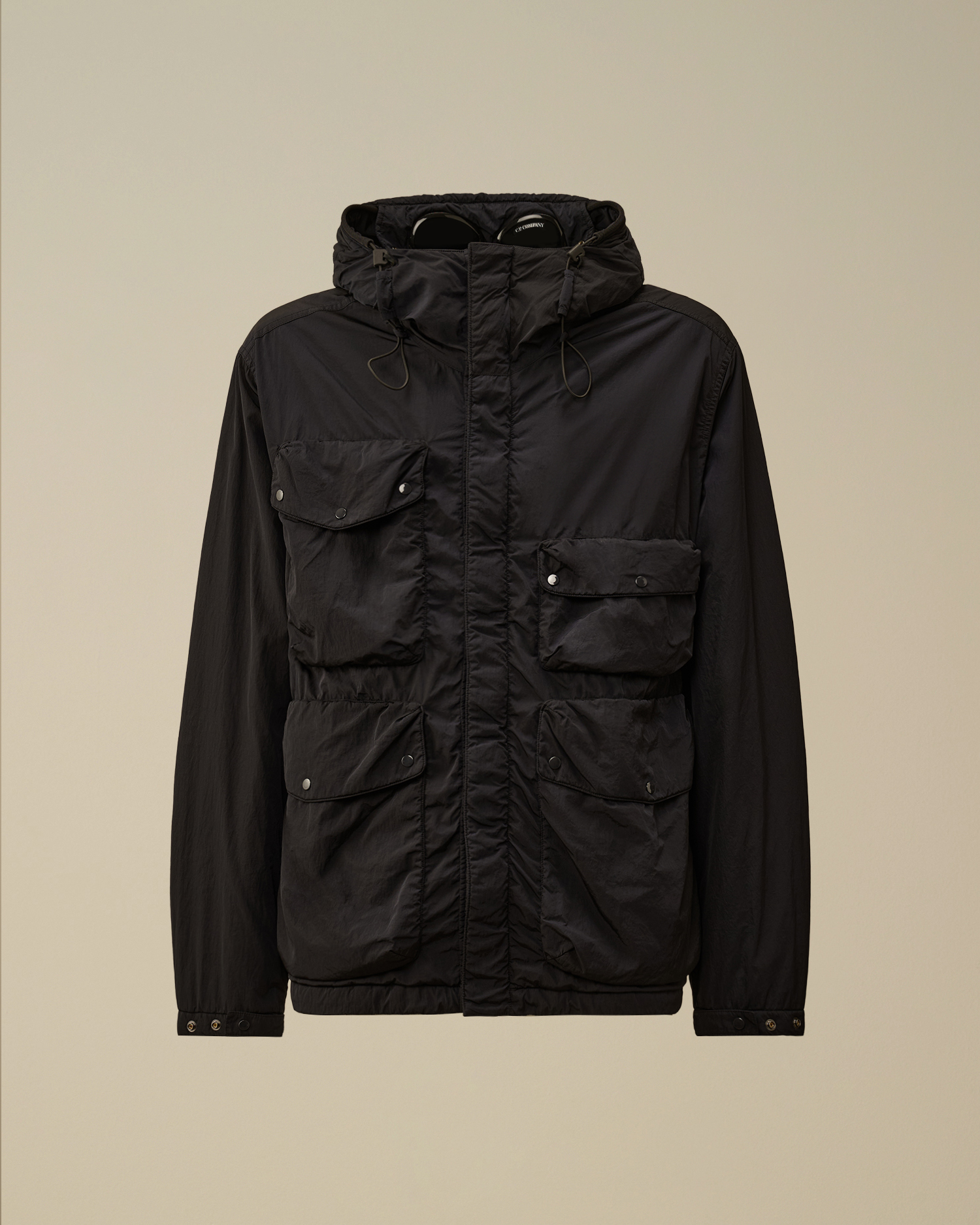 C.P. COMPANY Chrome-R ガーメントダイゴーグルジャケット CHROME-R GOGGLE JACKET OLIVE - C.P. COMPANY(シーピー カンパニー