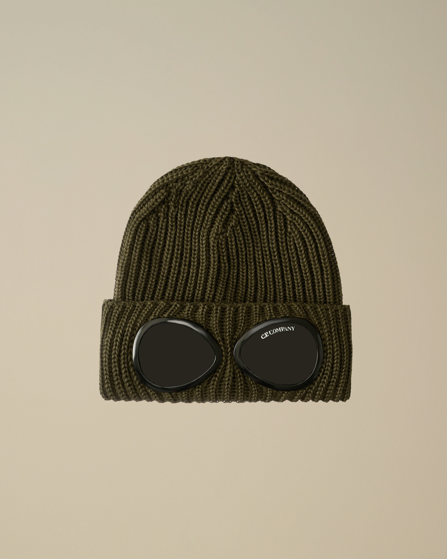 Green Extrafine Merino Wool Goggle Beanie | CPC USCA Online Store