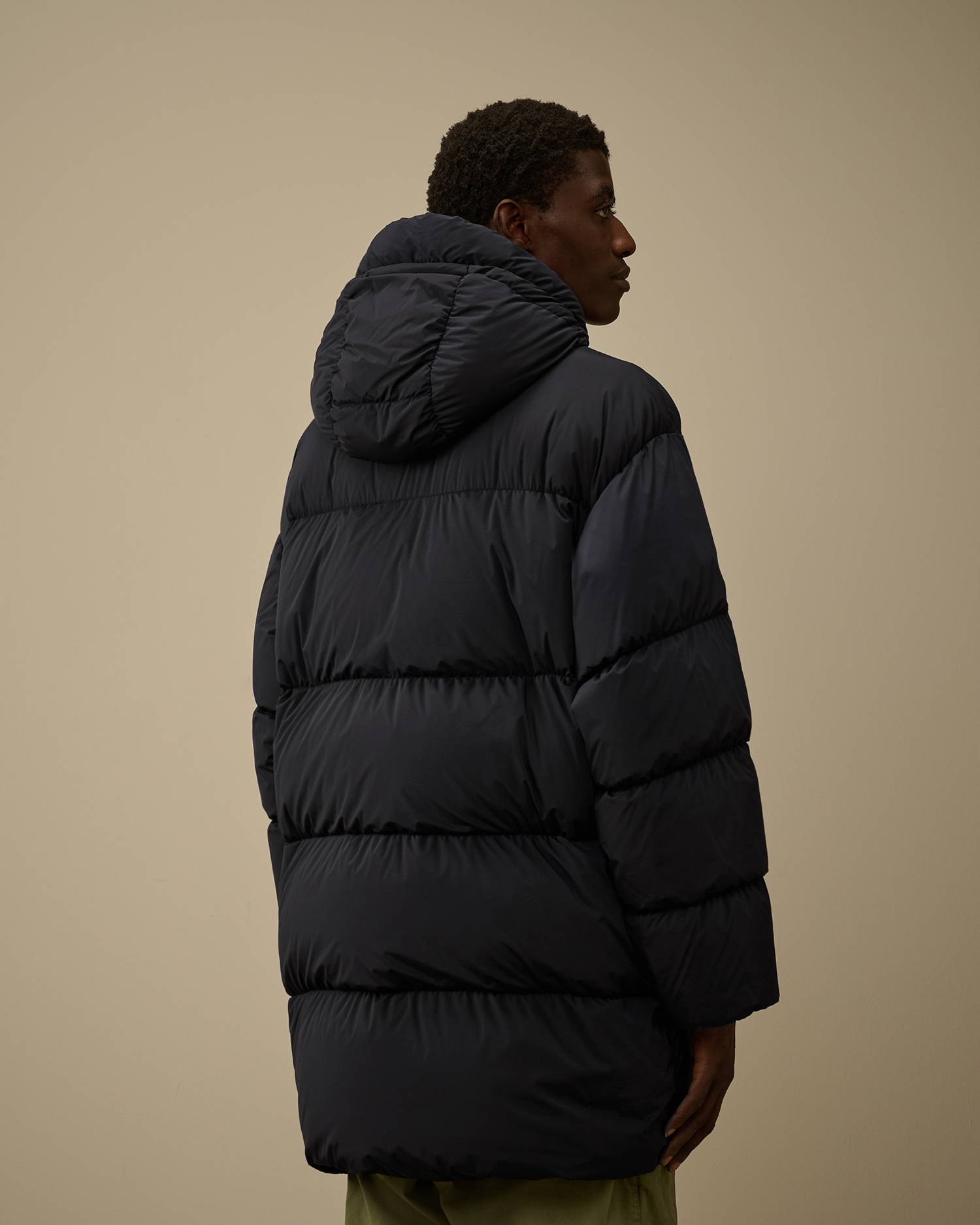 Nycra-R Long Hooded Down Jacket | C.P. Company South Korea