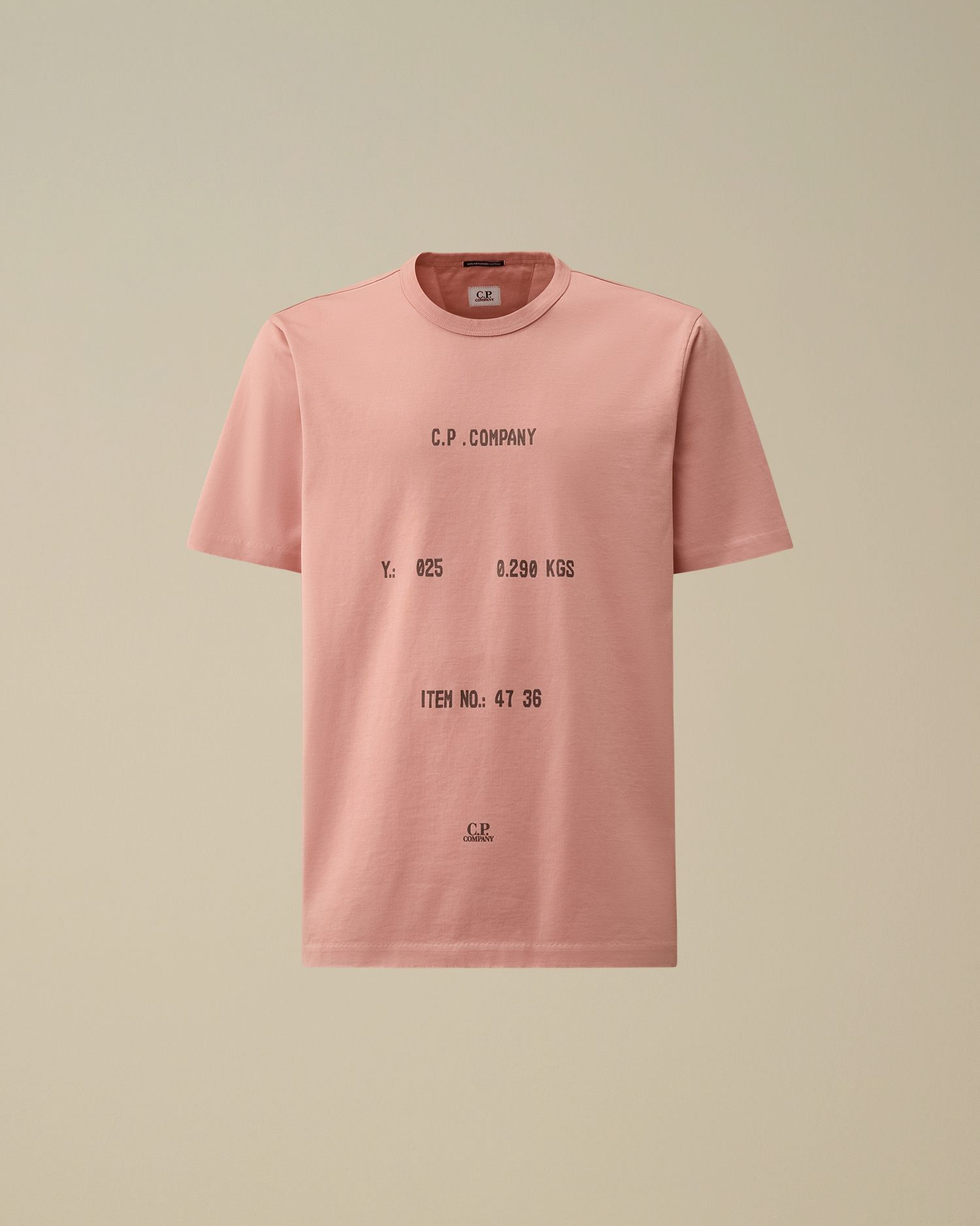 Mercerized Jersey Twisted Short Sleeve Logo T-Shirt main image 1