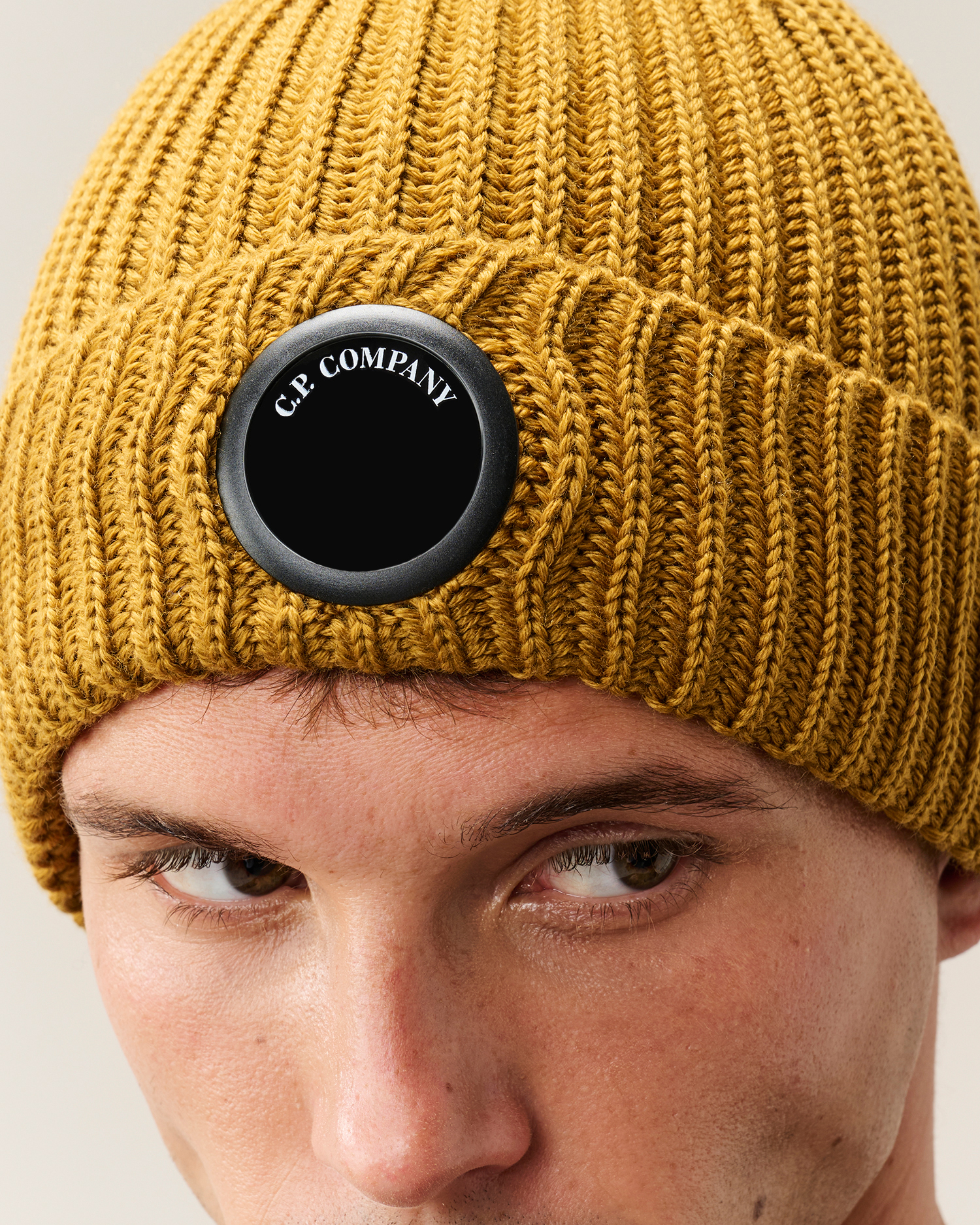 Brown Extrafine Merino Wool Lens Beanie | CPC USCA Online Store