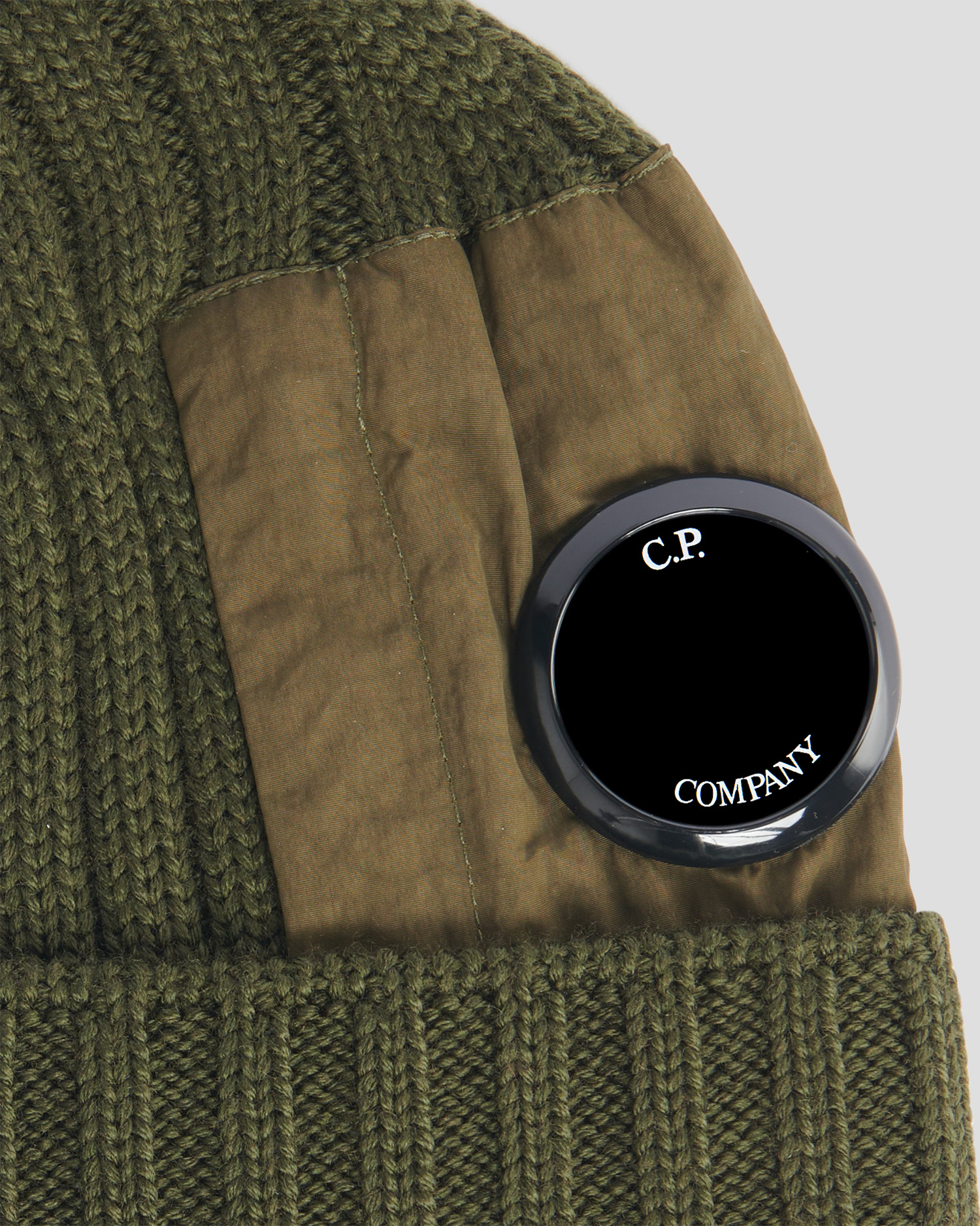 C.P. Company Bonnet en coton, Bronze/vert, taille unique 