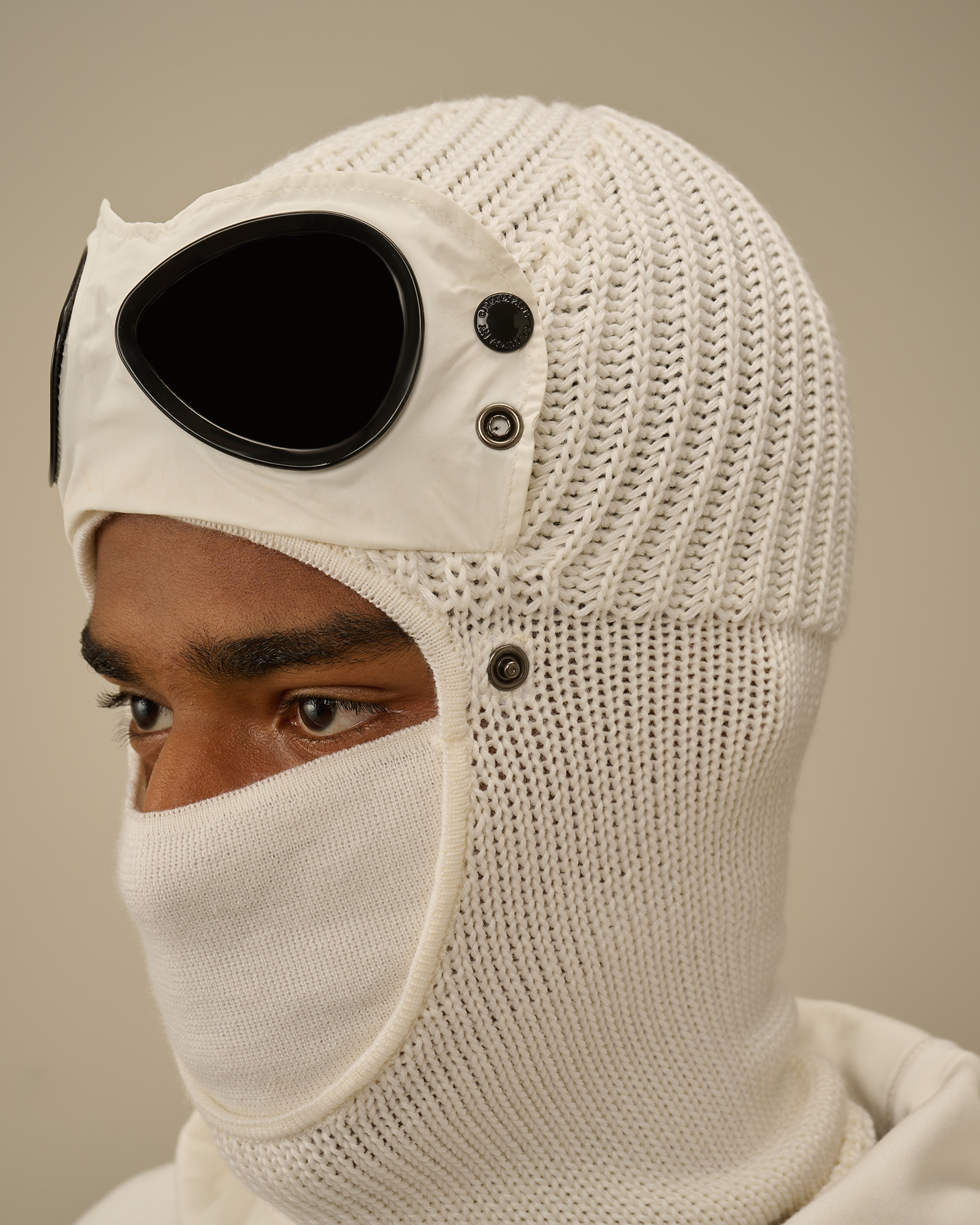 White Extrafine Merino Wool Goggle Balaclava | CPC KR Online Store