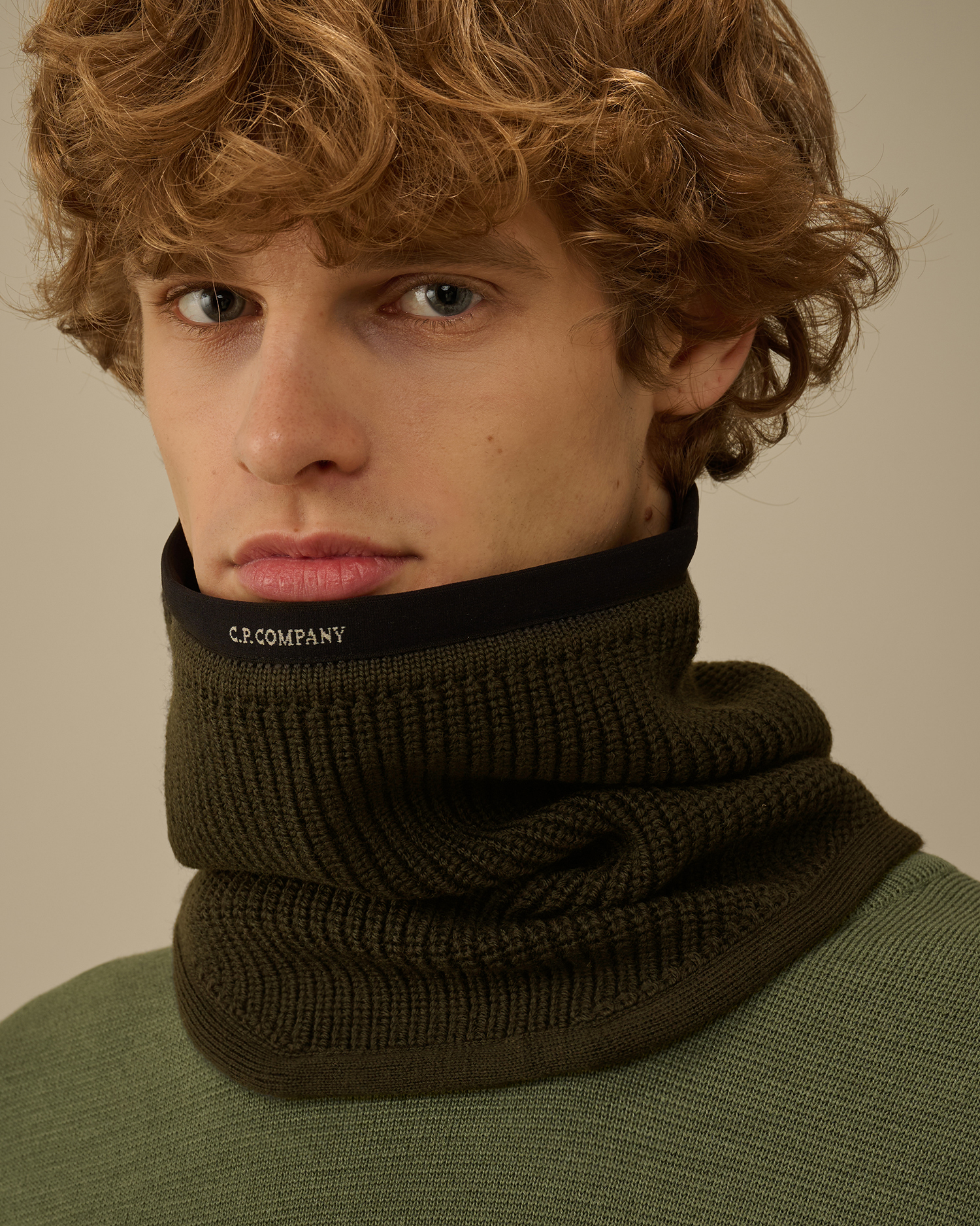 Green Extrafine Merino Wool Neck Warmer | CPC BNL Online Store