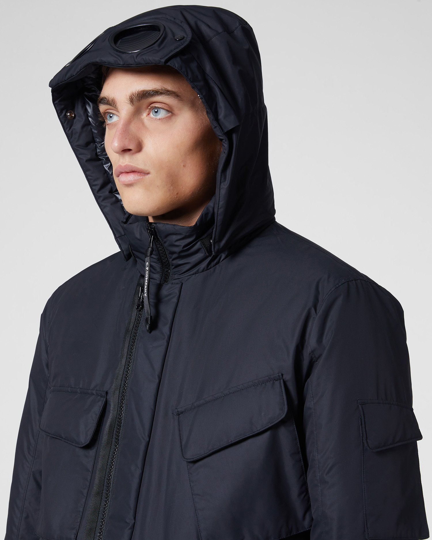 cp company micro lens hoodie