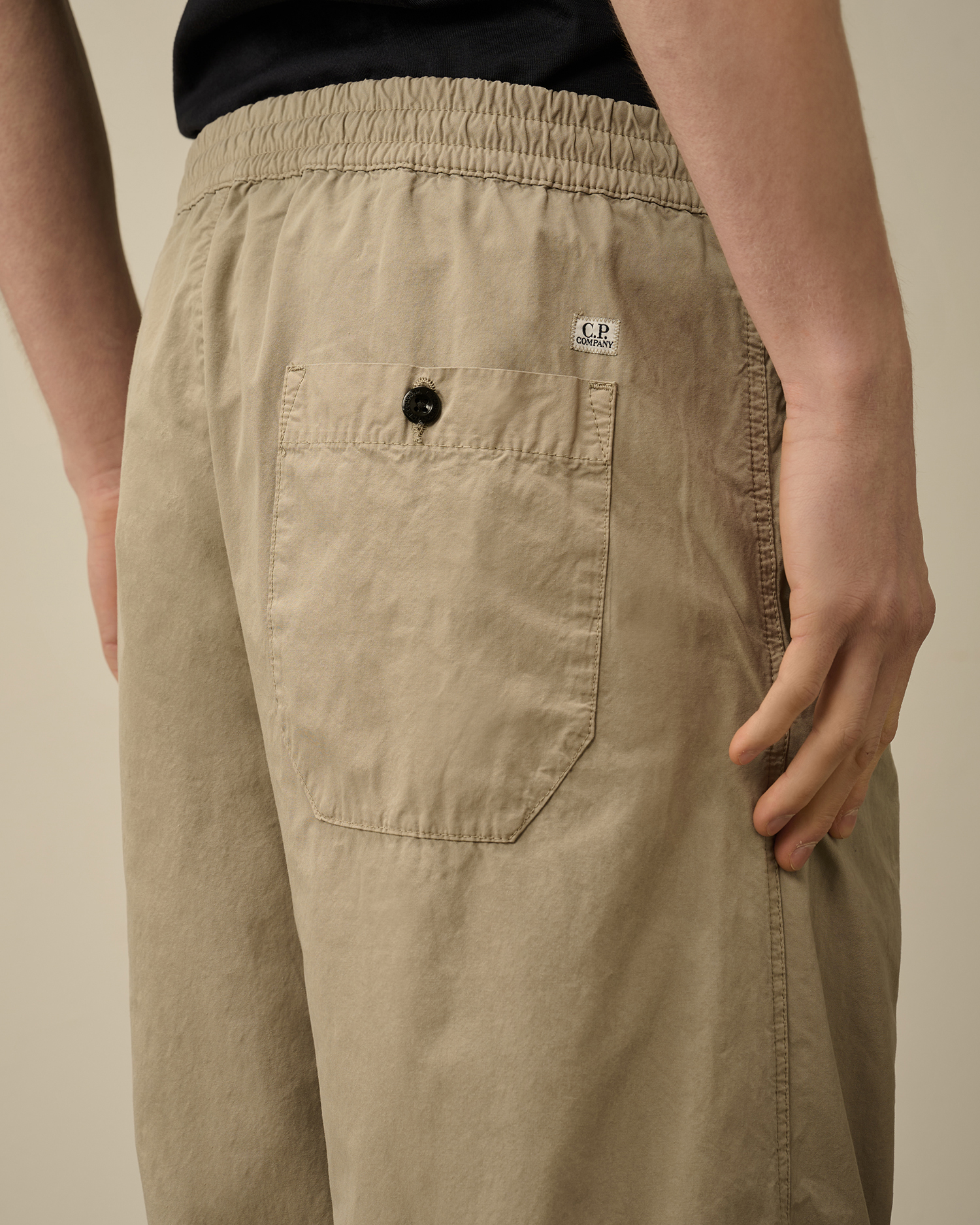 Beige Microreps Boxy Cargo Lens Pants | CPC JP Online Store