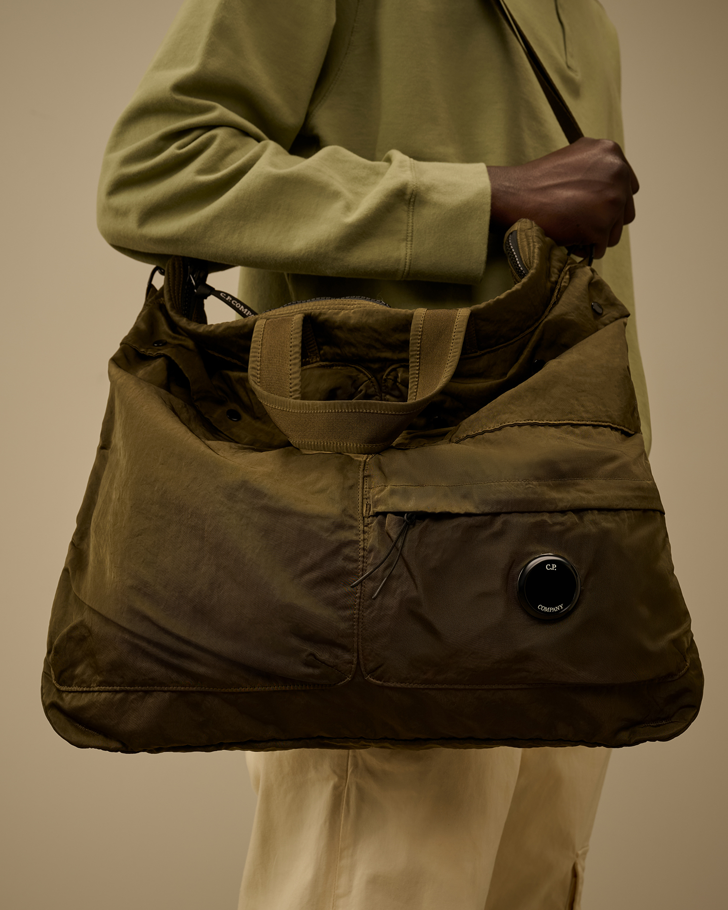 Green Nylon B Tote Bag | CPC IT Online Store