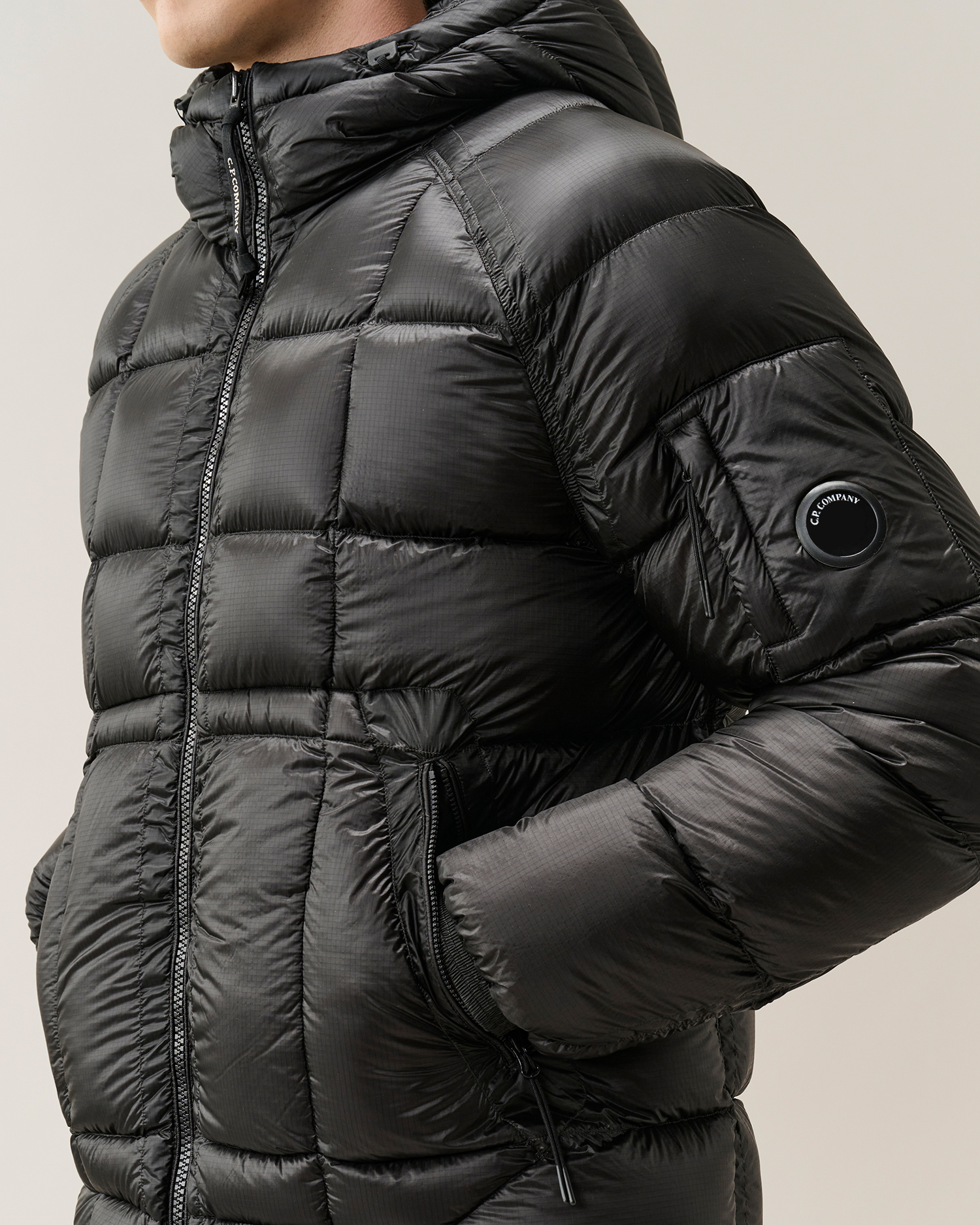ジャケット・アウター C.P. COMPANY SHELL HOODED DOWN JACKET Black D.D. Shell Hooded Down Jacket | CPC USCA Online Store