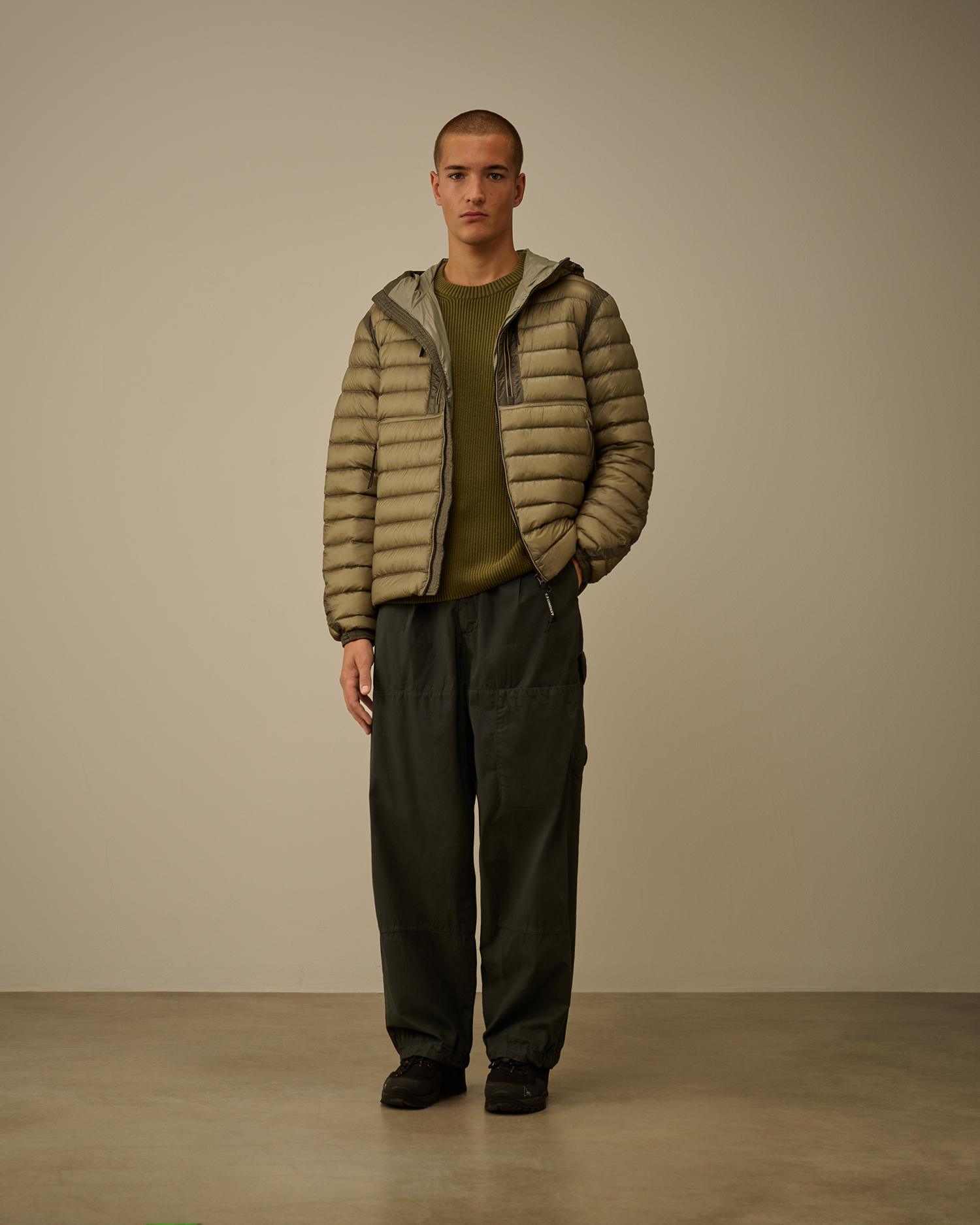 Green Full Rib Crewneck Lens Sweater | CPC JP Online Store