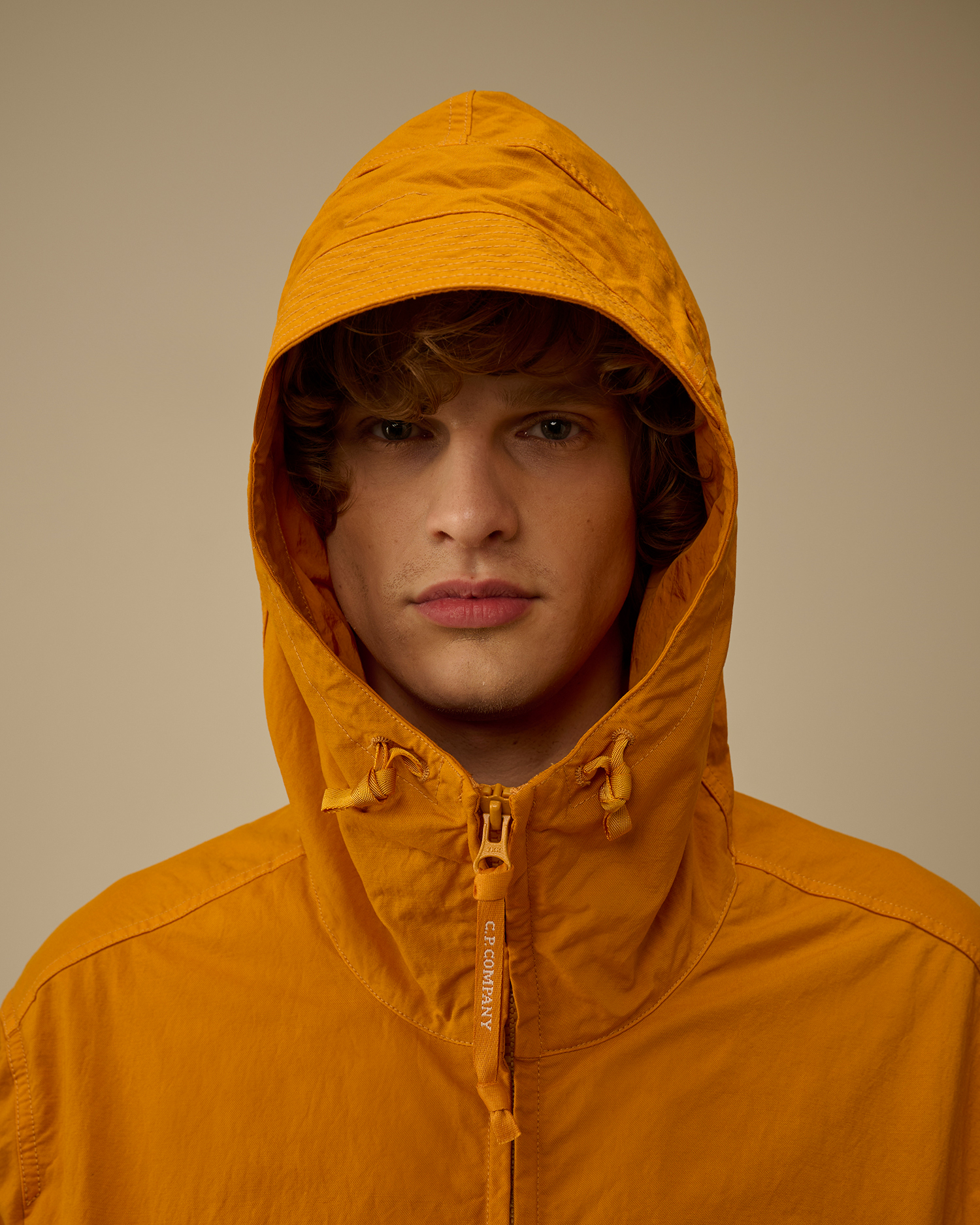 Orange Twill Hooded Lens Jacket | CPC USCA Online Store