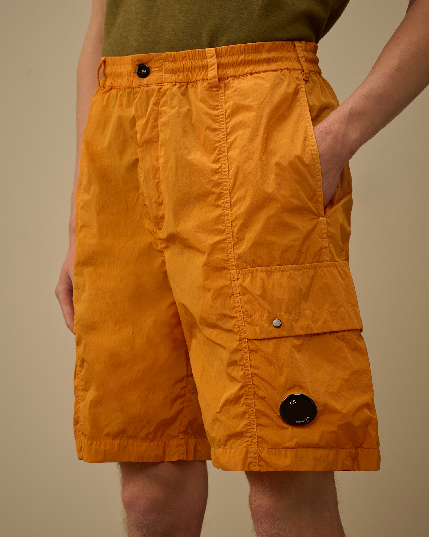 Orange Chrome-R Lens Boxy Cargo Shorts | CPC JP Online Store