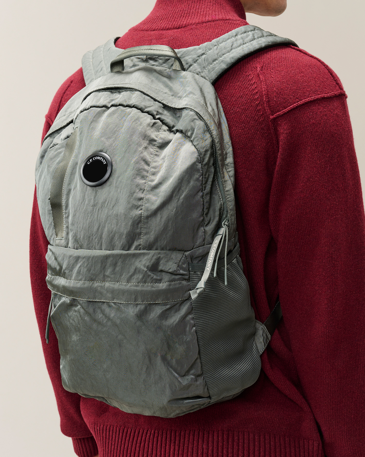 Grey Nylon B Lens Backpack | CPC USCA Online Store