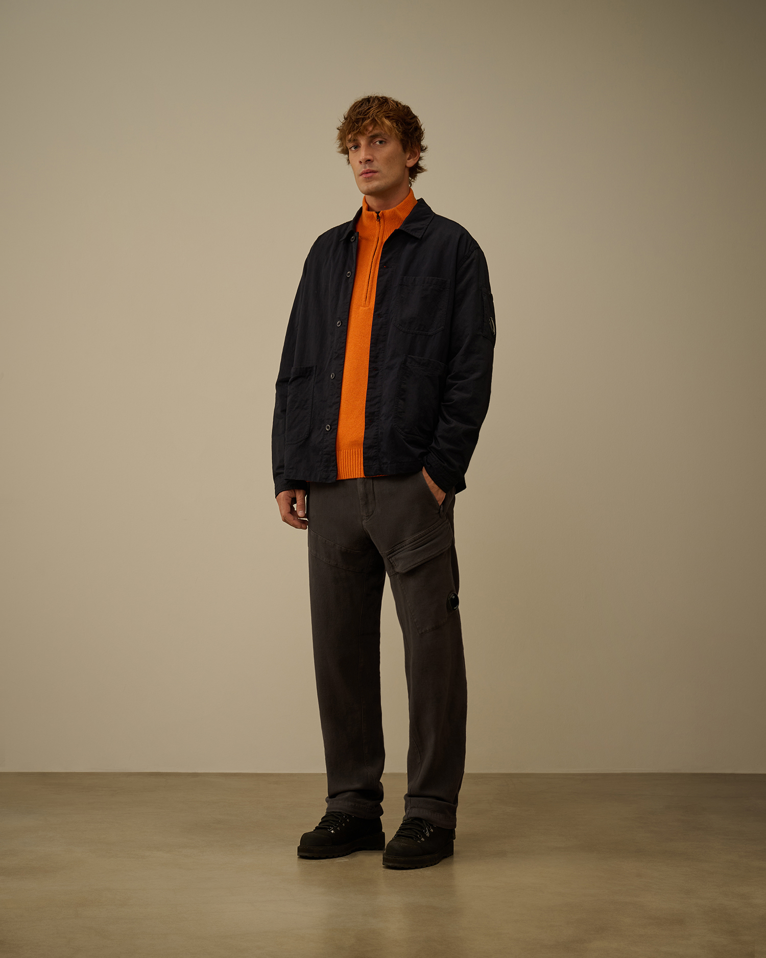 Grey Moleskin Stretch Cargo Pants | CPC USCA Online Store