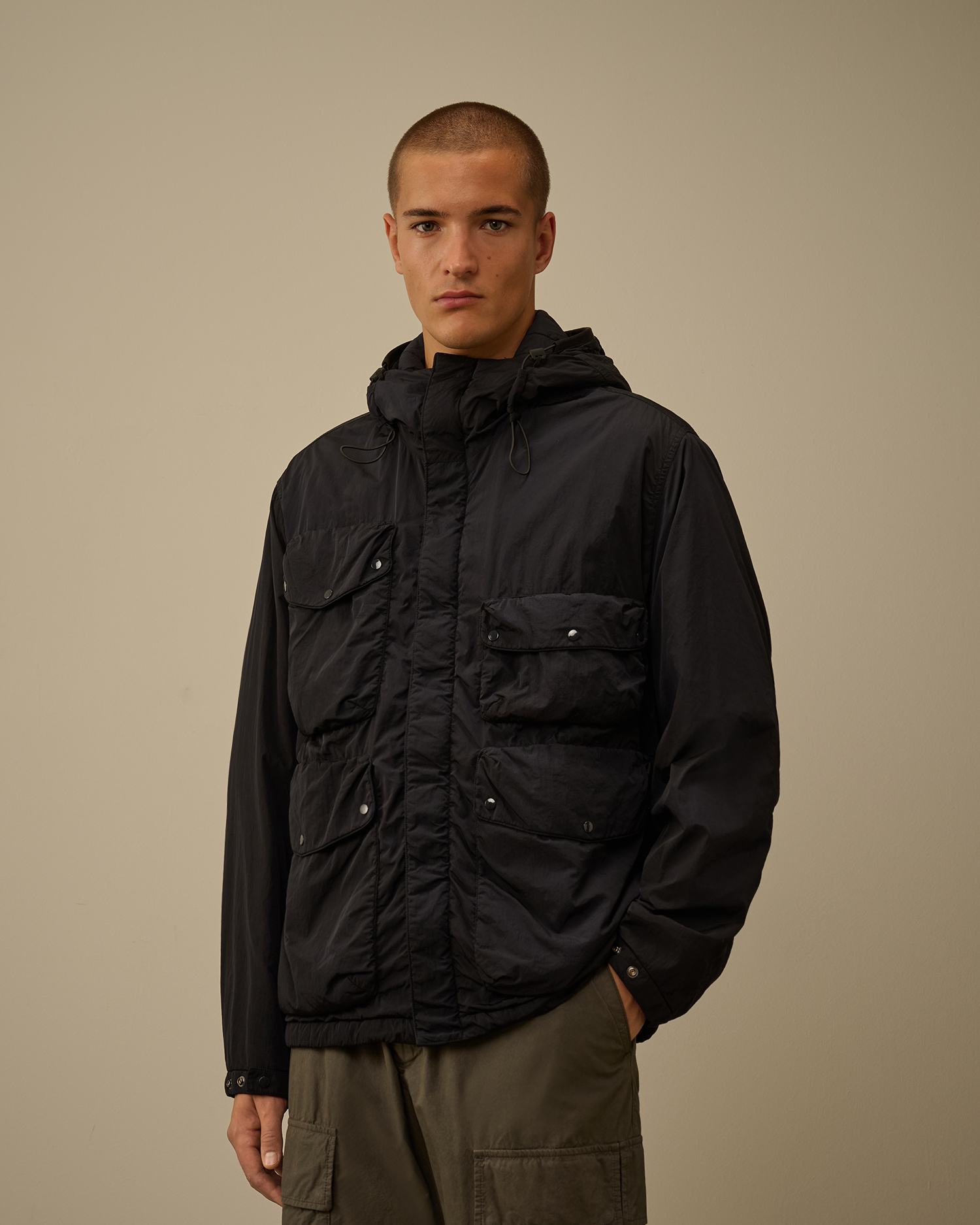 C.P. COMPANY Chrome-R ガーメントダイゴーグルジャケット シーピーカンパニー ( C.P. COMPANY ) CHROME-R GOGGLE JACKET