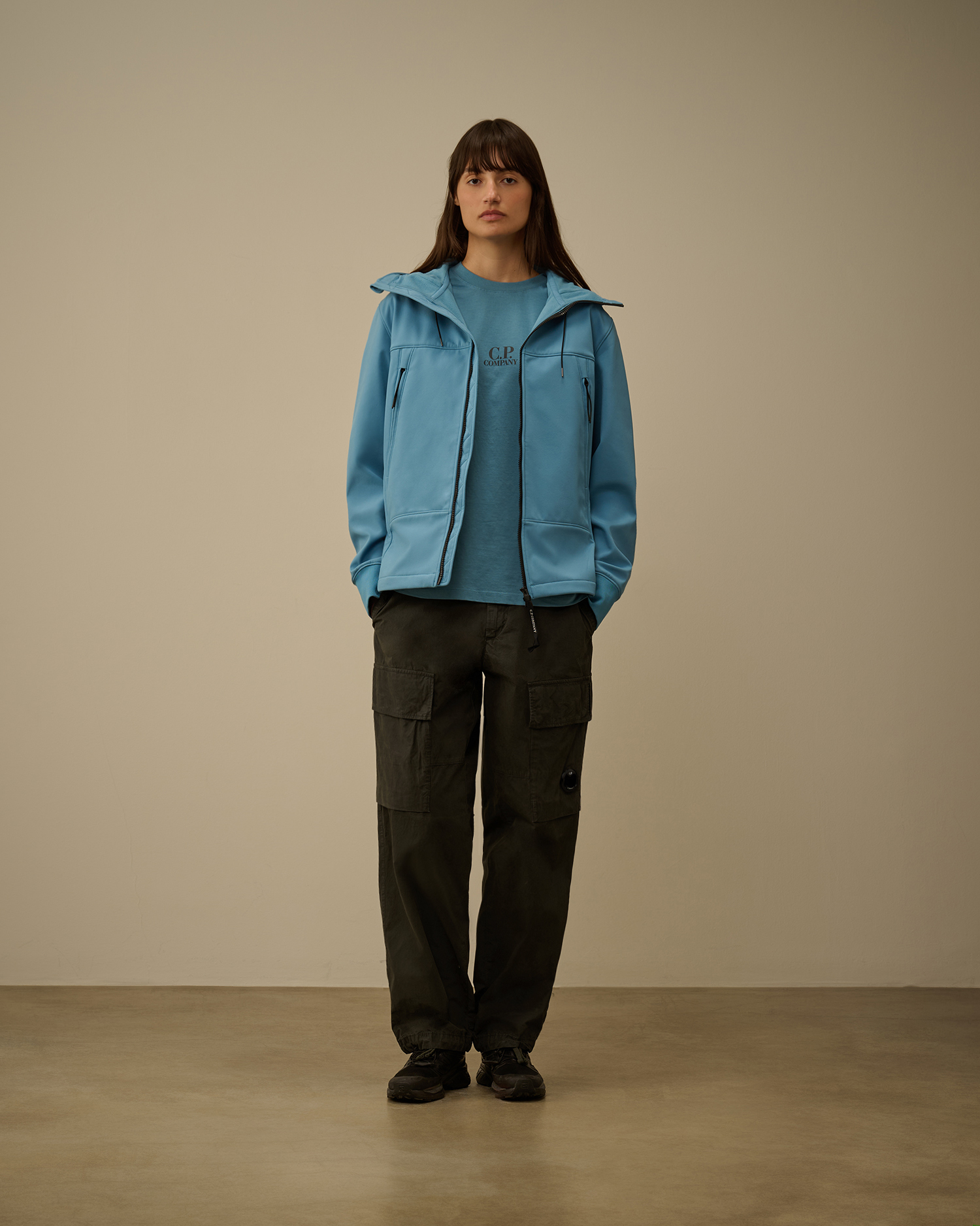 Light-blue C.P. Shell-R Goggle Jacket | CPC USCA Online Store