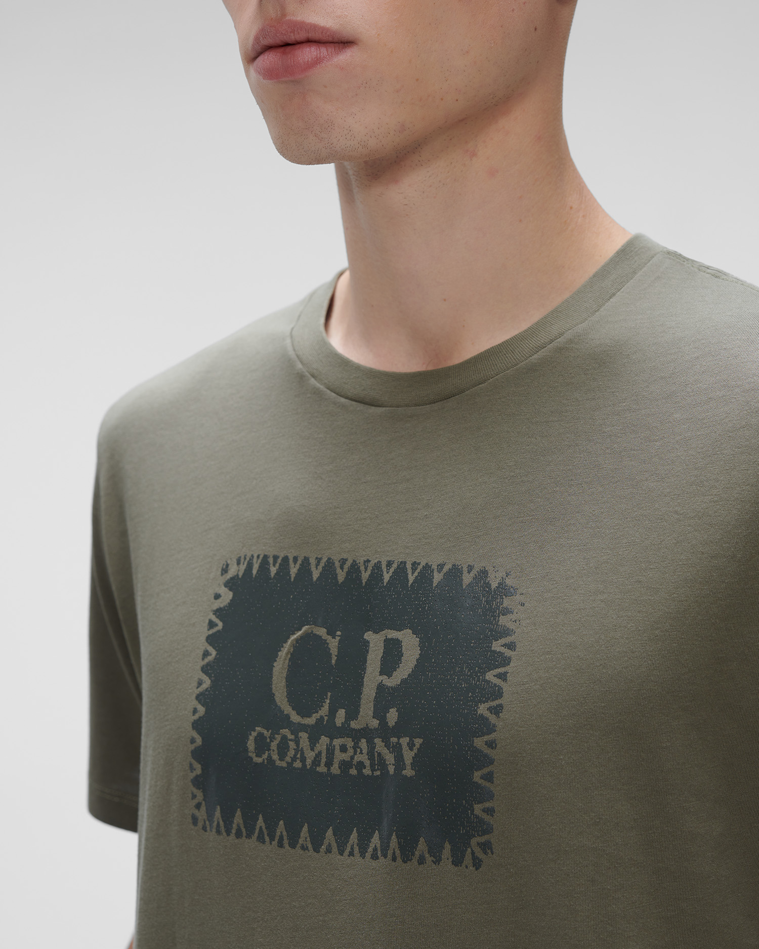 30 1 Jersey Label T Shirt C P Company Online Store