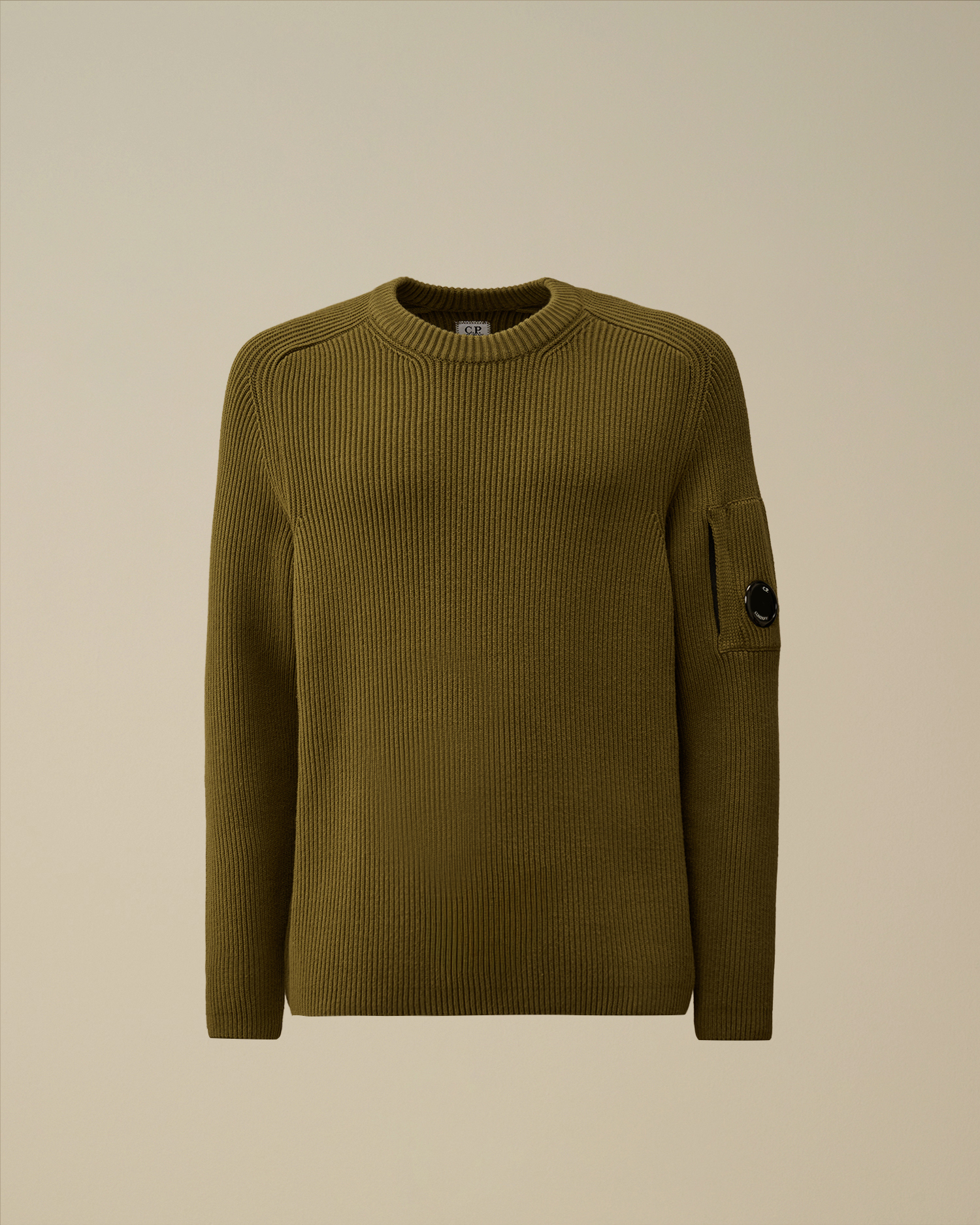 Green Full Rib Crewneck Lens Sweater | CPC JP Online Store