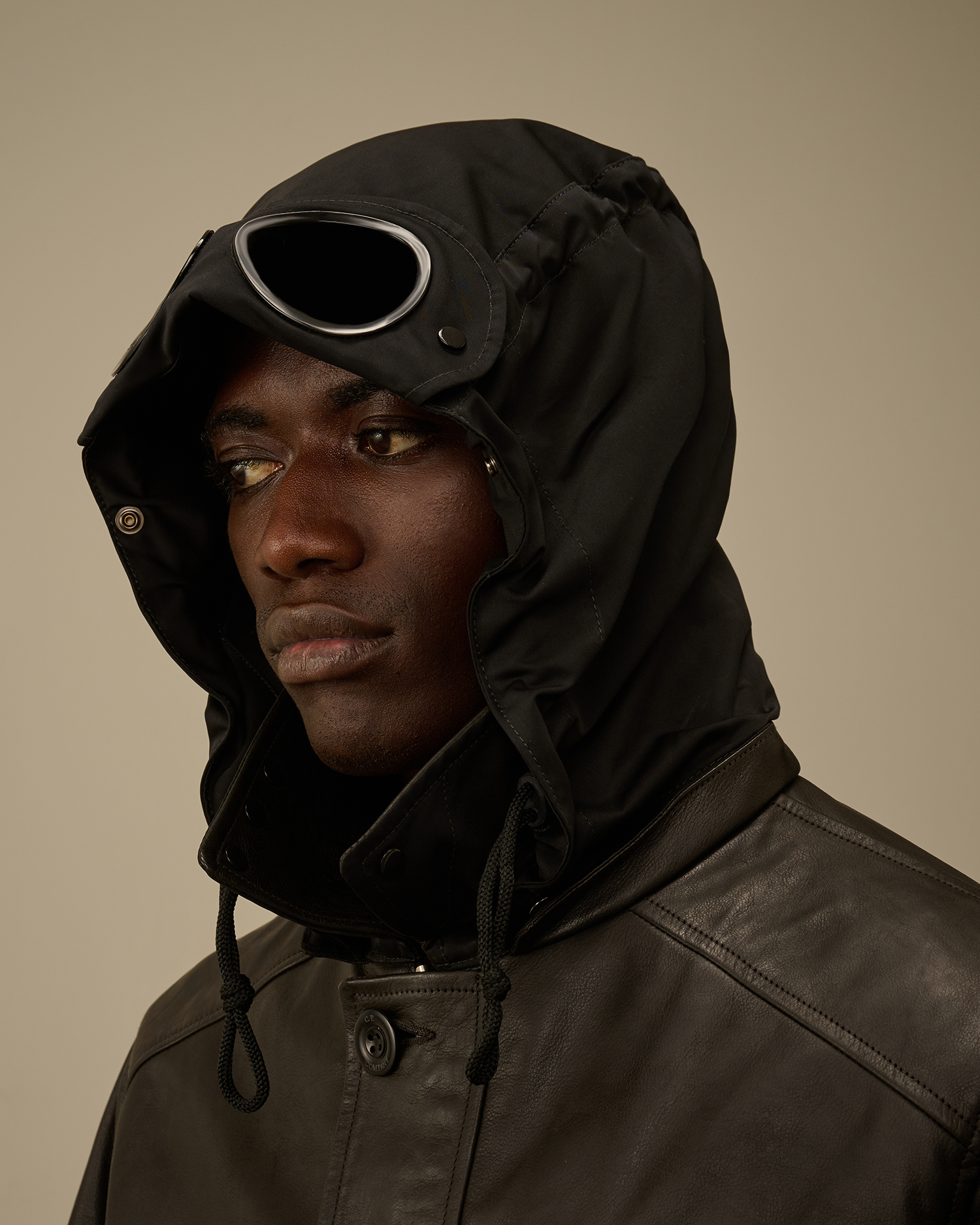 nn cpcompany Black Leather Mille Jacket | CPC USCA Online Store