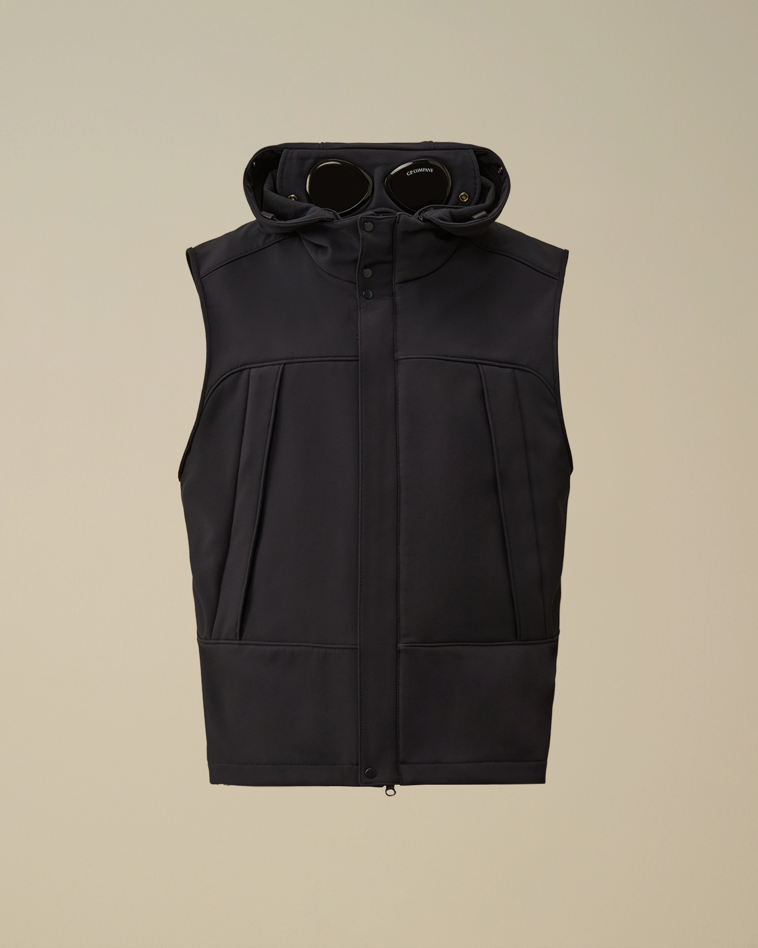 Goggle Black Cp Company Gilet GILET COMPANY GOGGLE JACKET NOIR