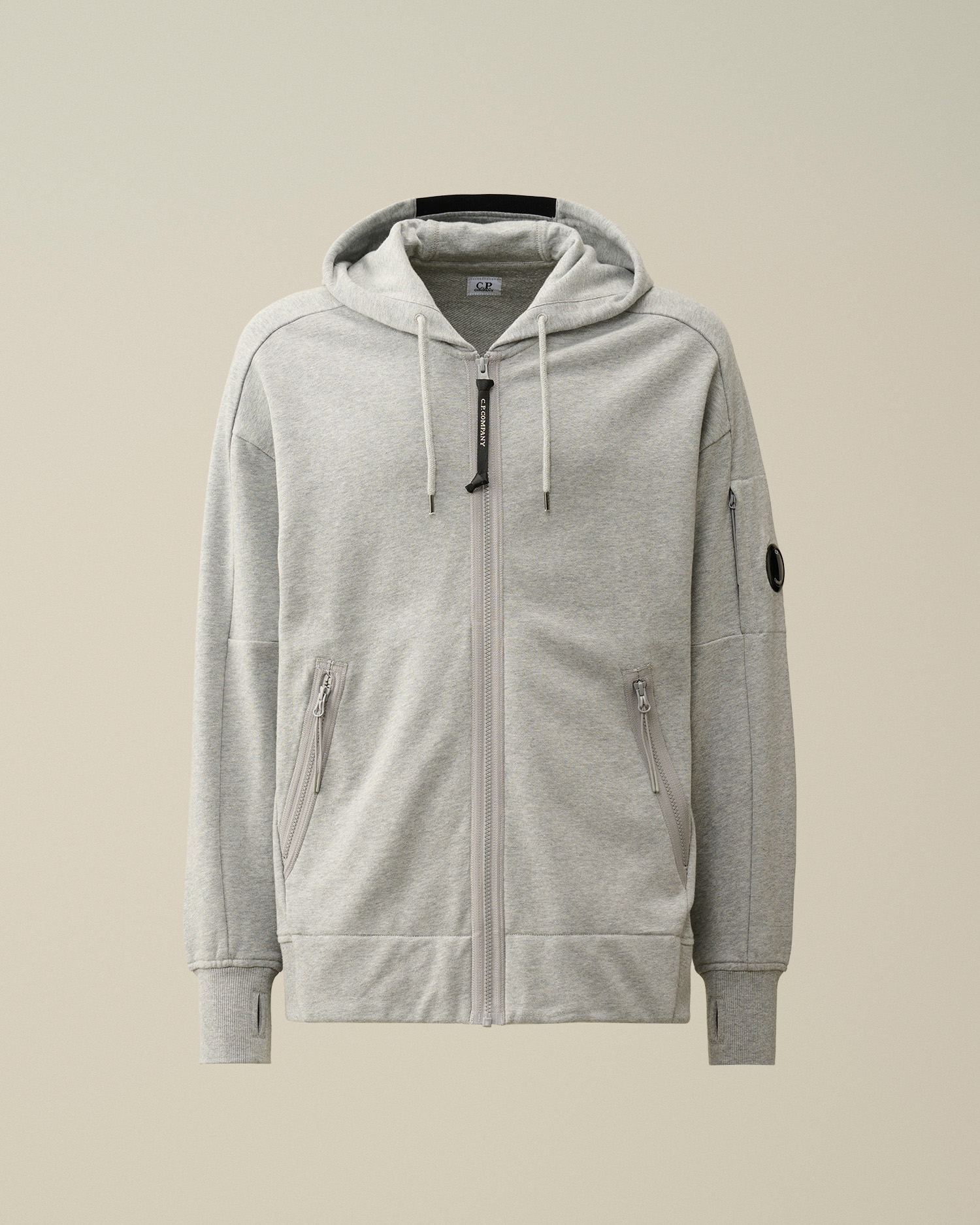 Diagonal Raised Fleece Zipped Hoodie | CPC DEAT Online Store
