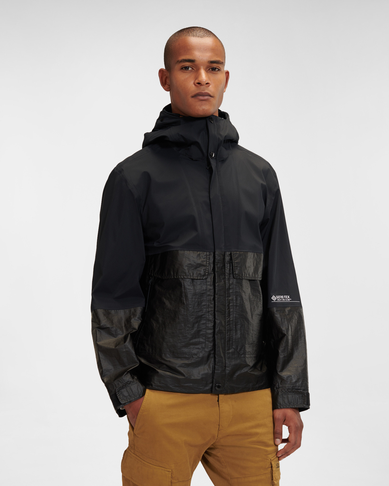 cp company mixed goggle jacket
