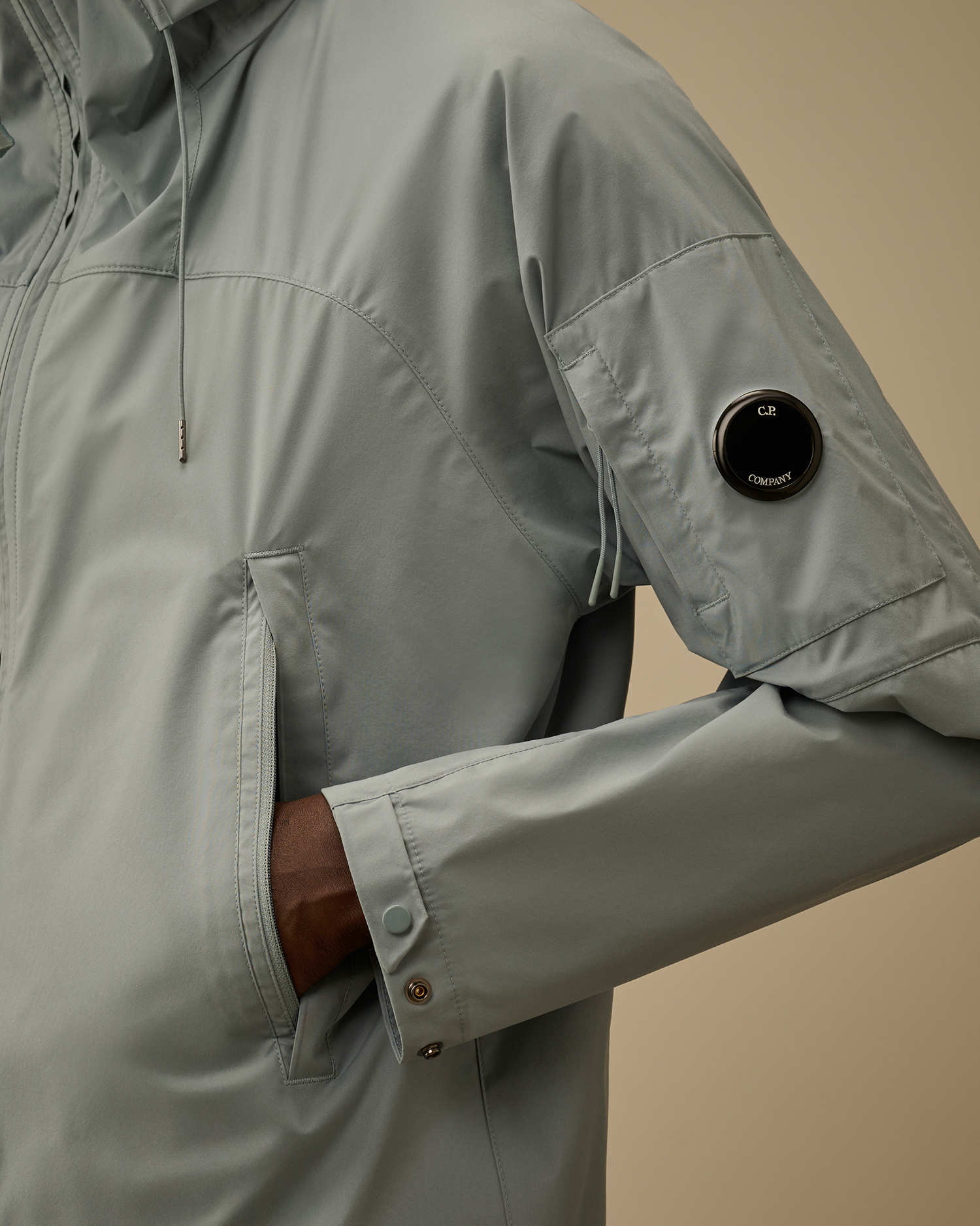 Light-blue Pro-Tek Hooded Lens Jacket | CPC USCA Online Store