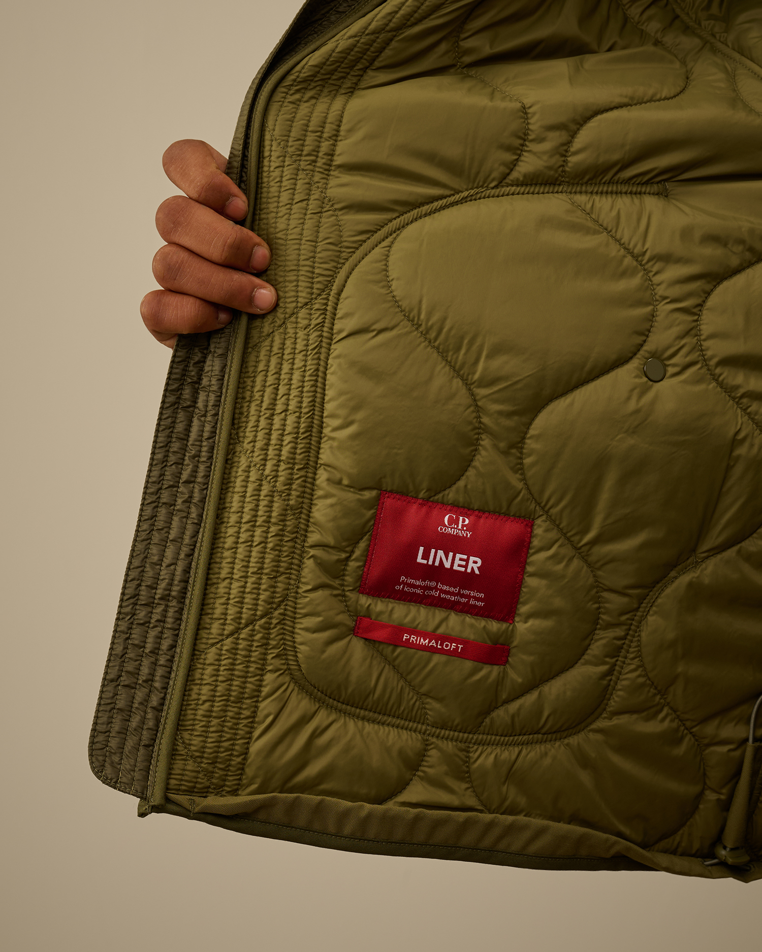 Green Liner Hooded Padded Jacket | CPC USCA Online Store