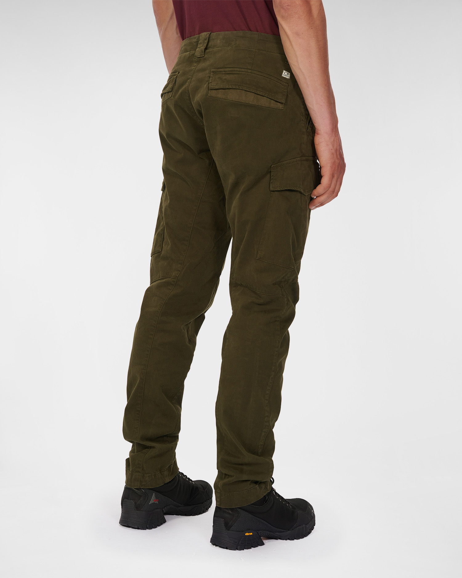 Stretch Sateen Cargo Pants Ergonomic Fit | C.P. Company Online Store