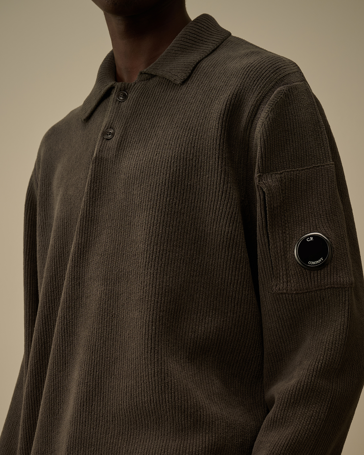 Cotton Chenille Polo Sweater | C.P. Company Japan Online Store
