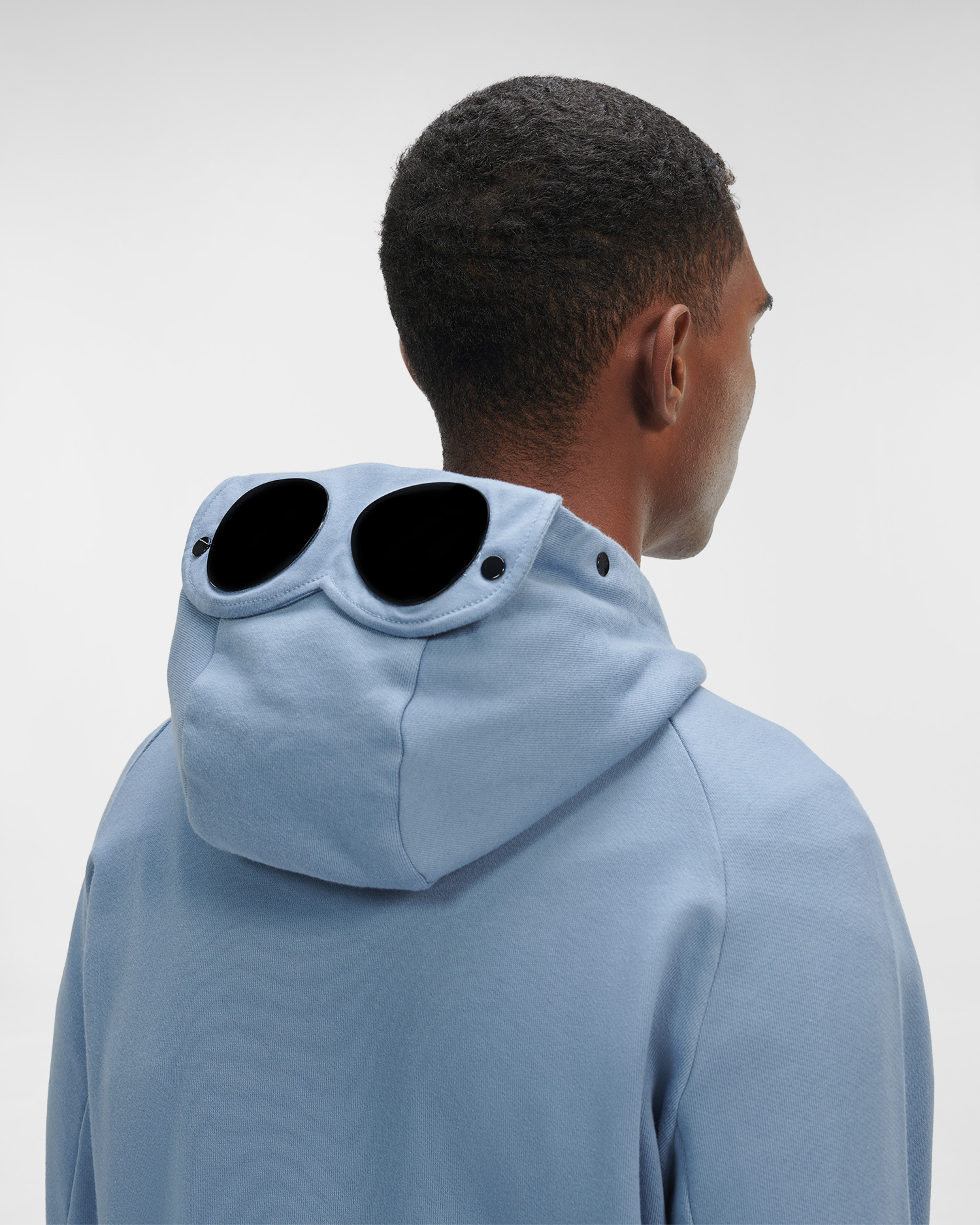 Diagonal Raised Fleece Goggle Hoodie 