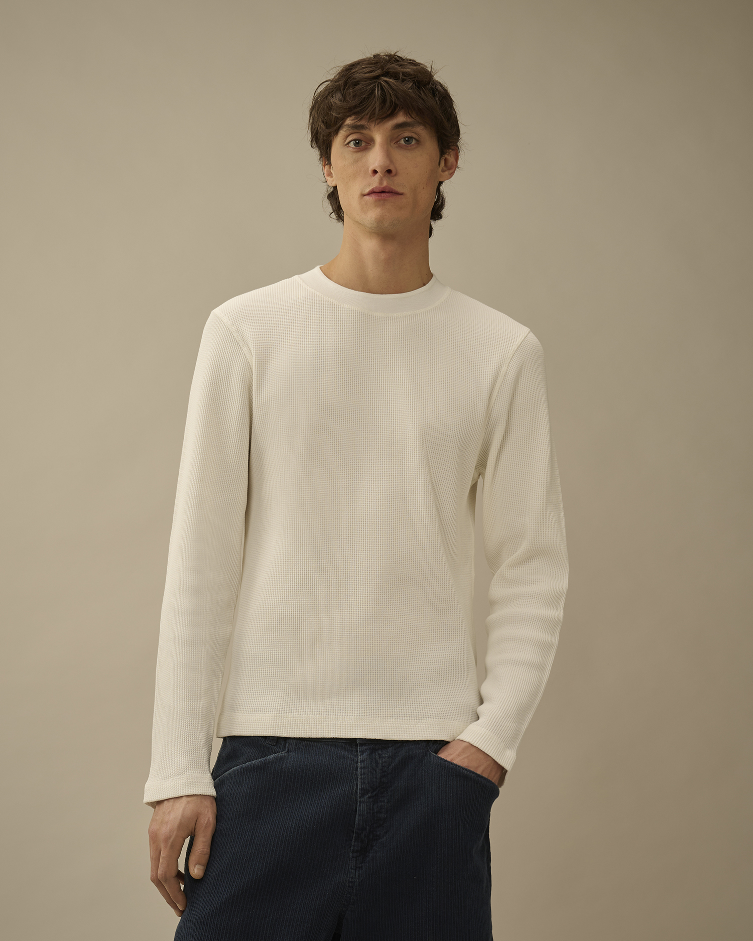 White Our Legacy WORK SHOP x C.P. Company Heavy Waffle Long Sleeve 
