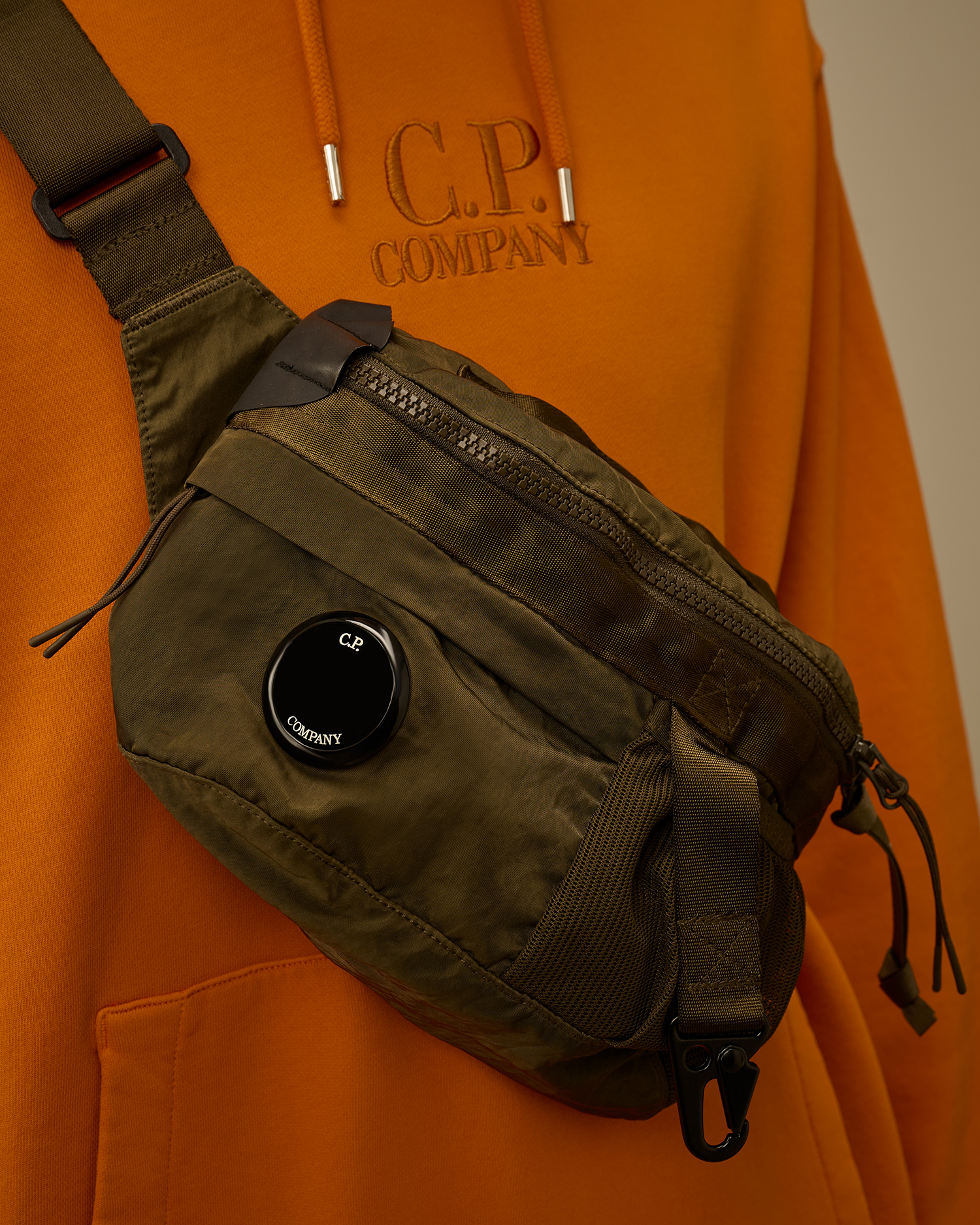 Green Nylon B Lens Waistbag | CPC USCA Online Store