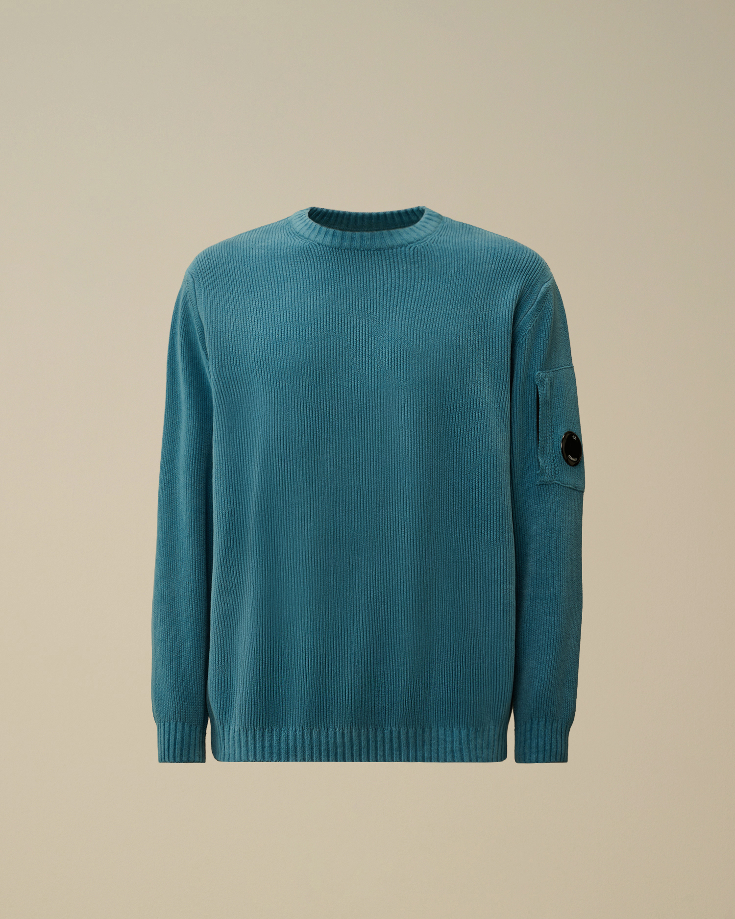 cpcompany シェニールコットンニット Light-blue Cotton Chenille Crewneck Sweater | CPC JP Online Store